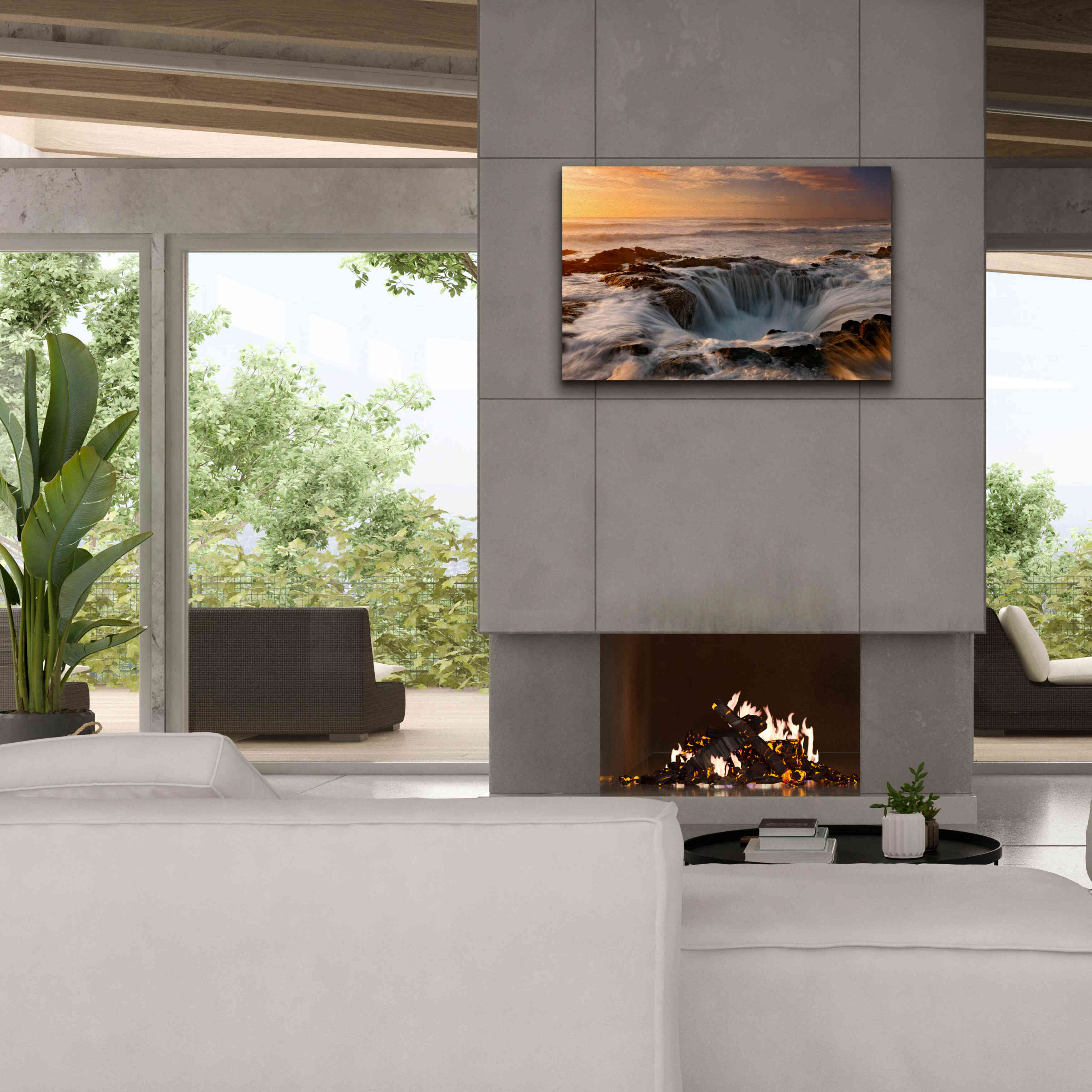 'Oregon Thor's Well' by Mike Jones, Giclee Canvas Wall Art,40 x 26