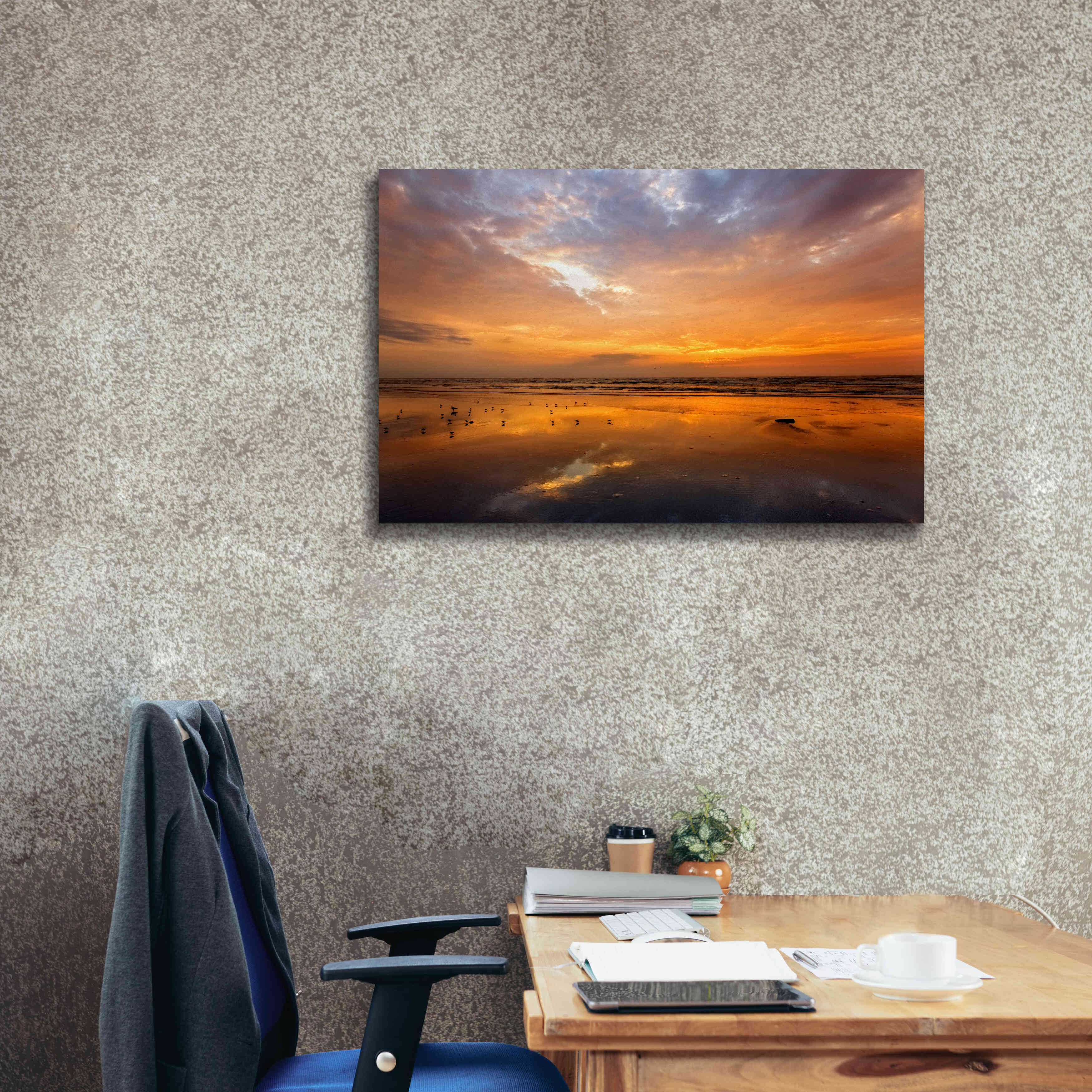 'Port Aransas Campground Sunrise' by Mike Jones, Giclee Canvas Wall Art,40 x 26