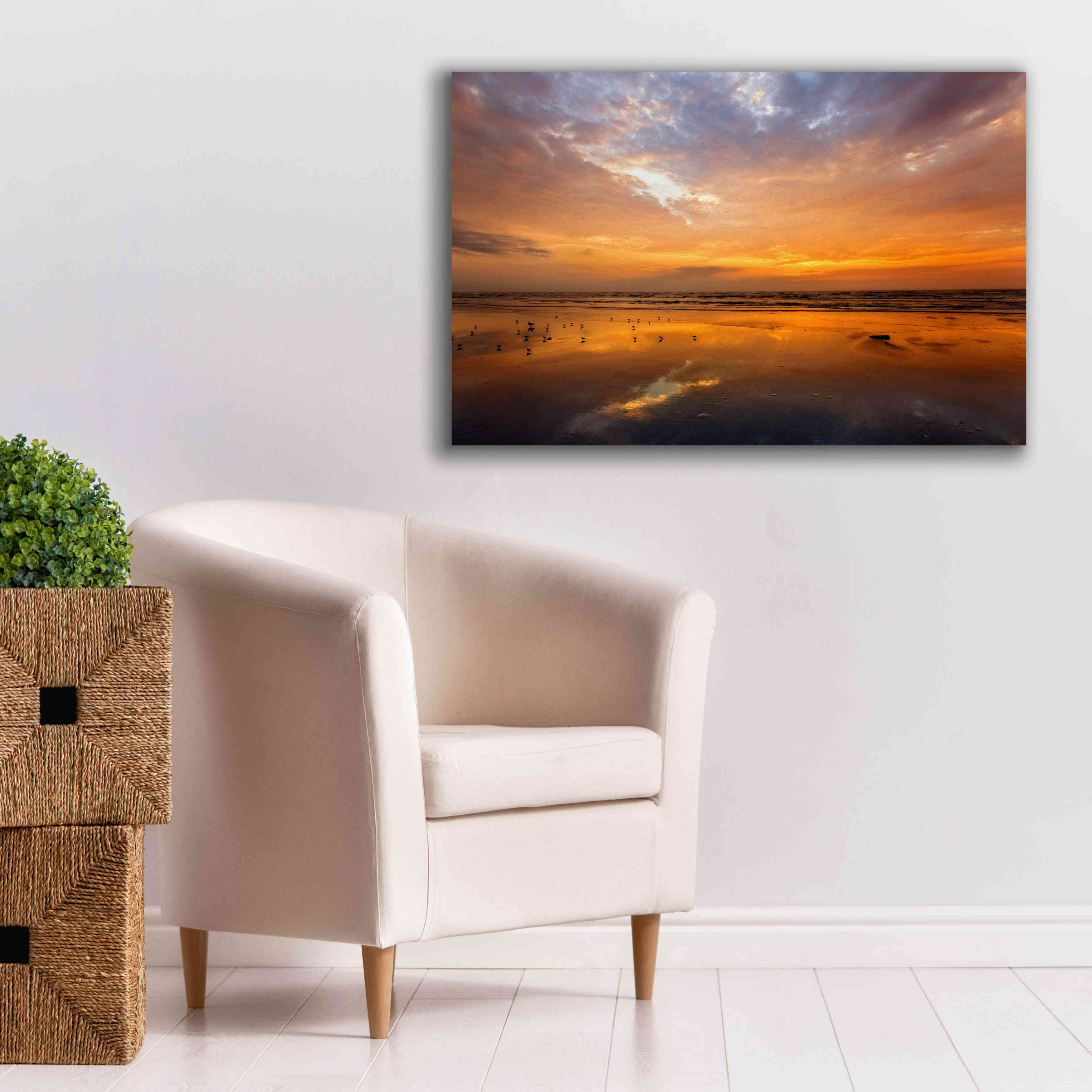 'Port Aransas Campground Sunrise' by Mike Jones, Giclee Canvas Wall Art,40 x 26