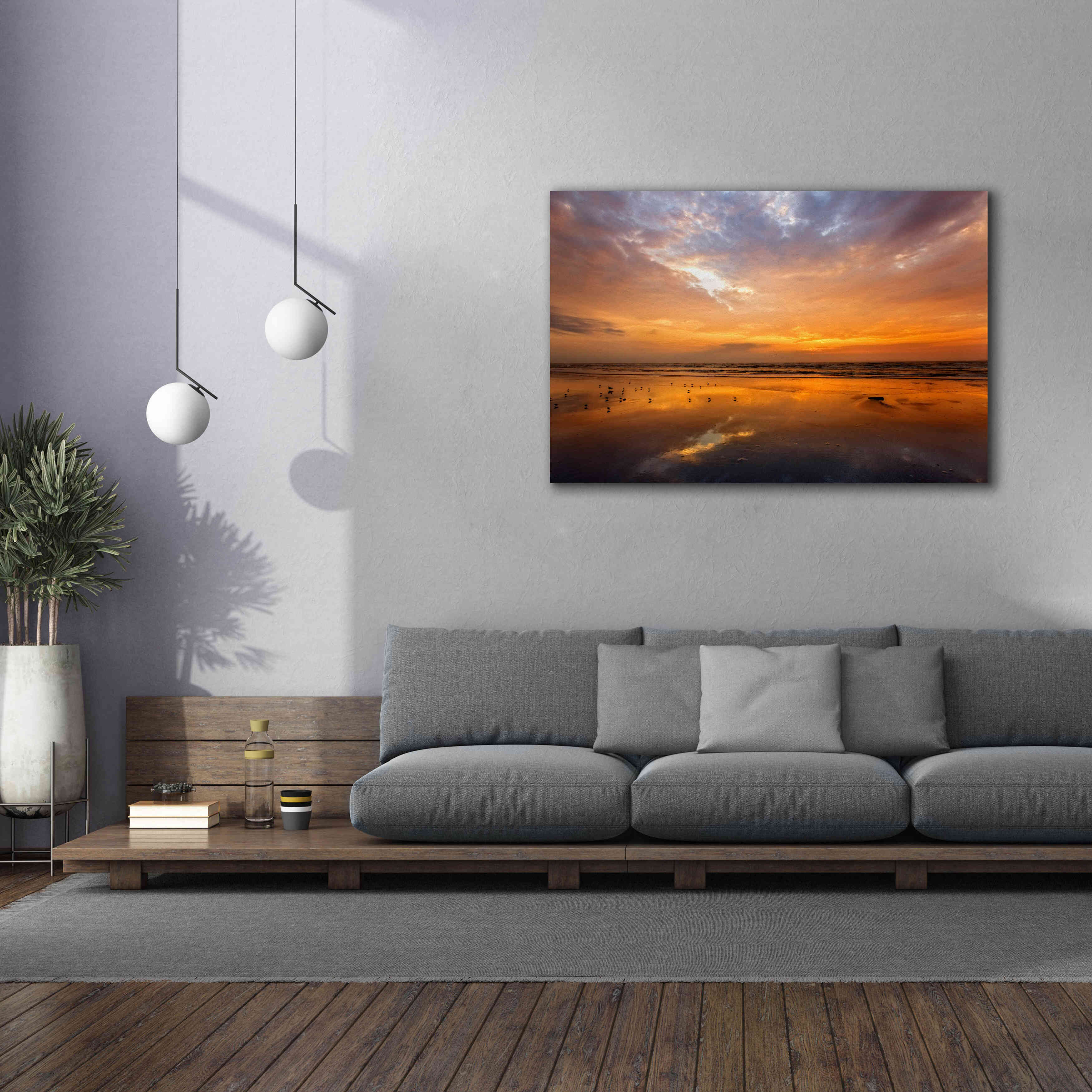 'Port Aransas Campground Sunrise' by Mike Jones, Giclee Canvas Wall Art,60 x 40