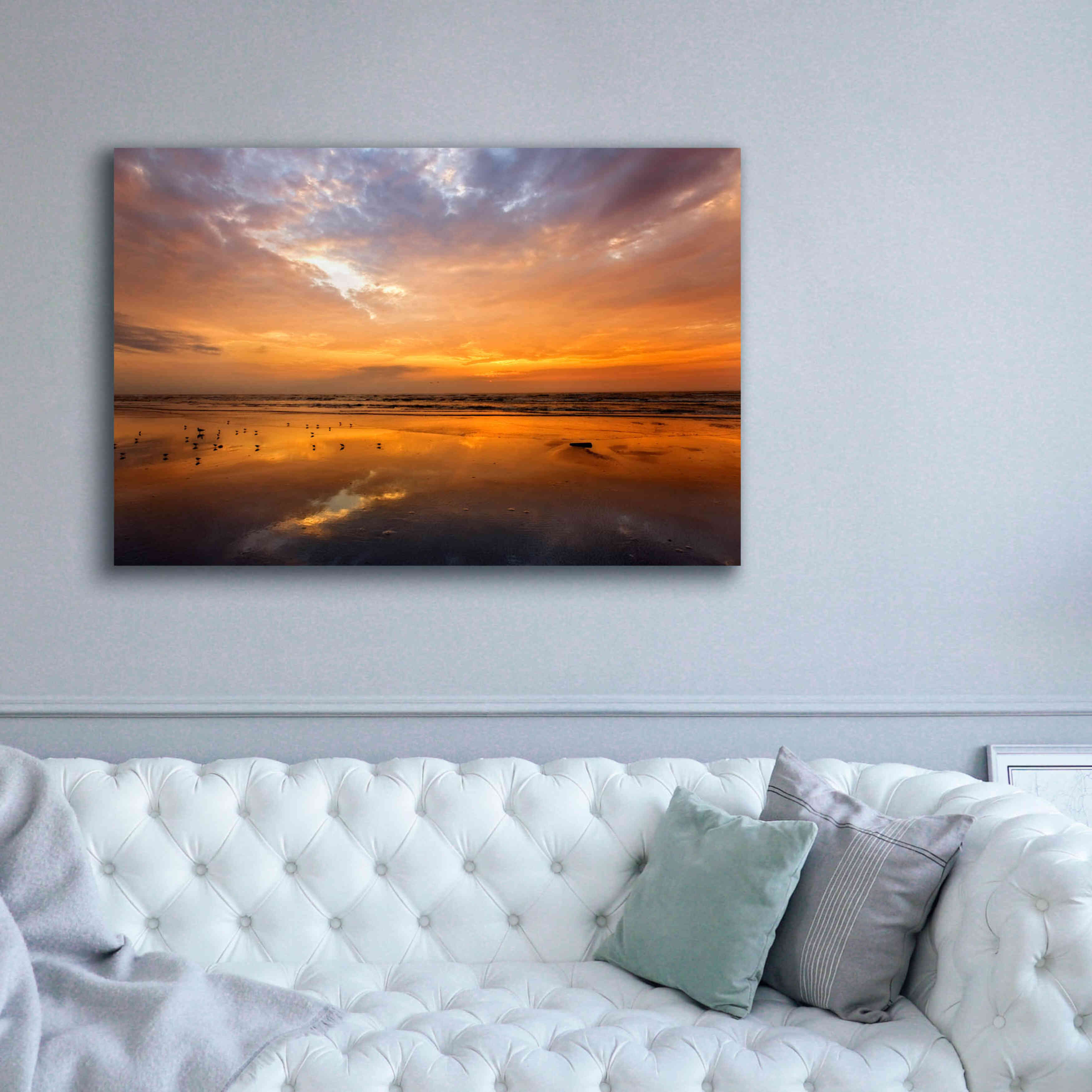 'Port Aransas Campground Sunrise' by Mike Jones, Giclee Canvas Wall Art,60 x 40