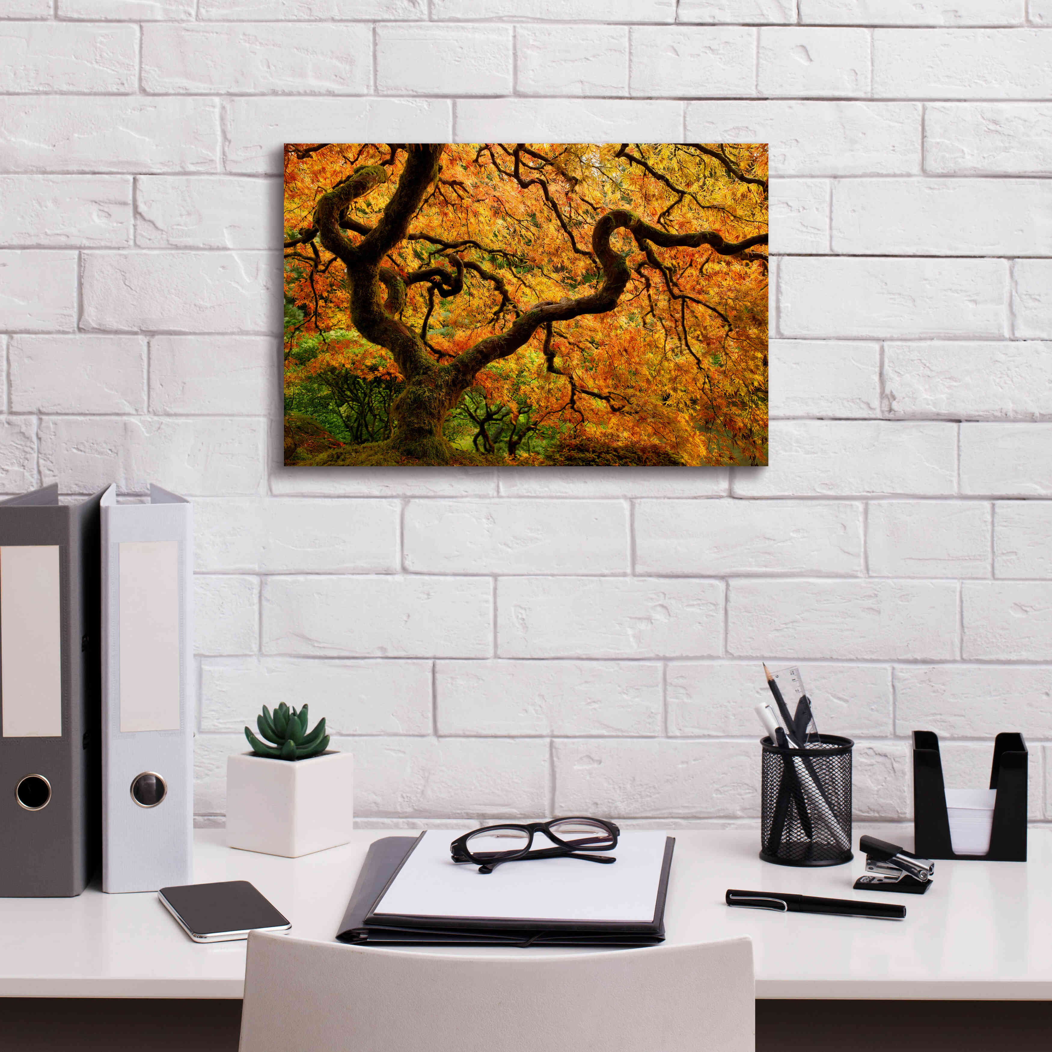 'Portland Japanese Garden' by Mike Jones, Giclee Canvas Wall Art,18 x 12