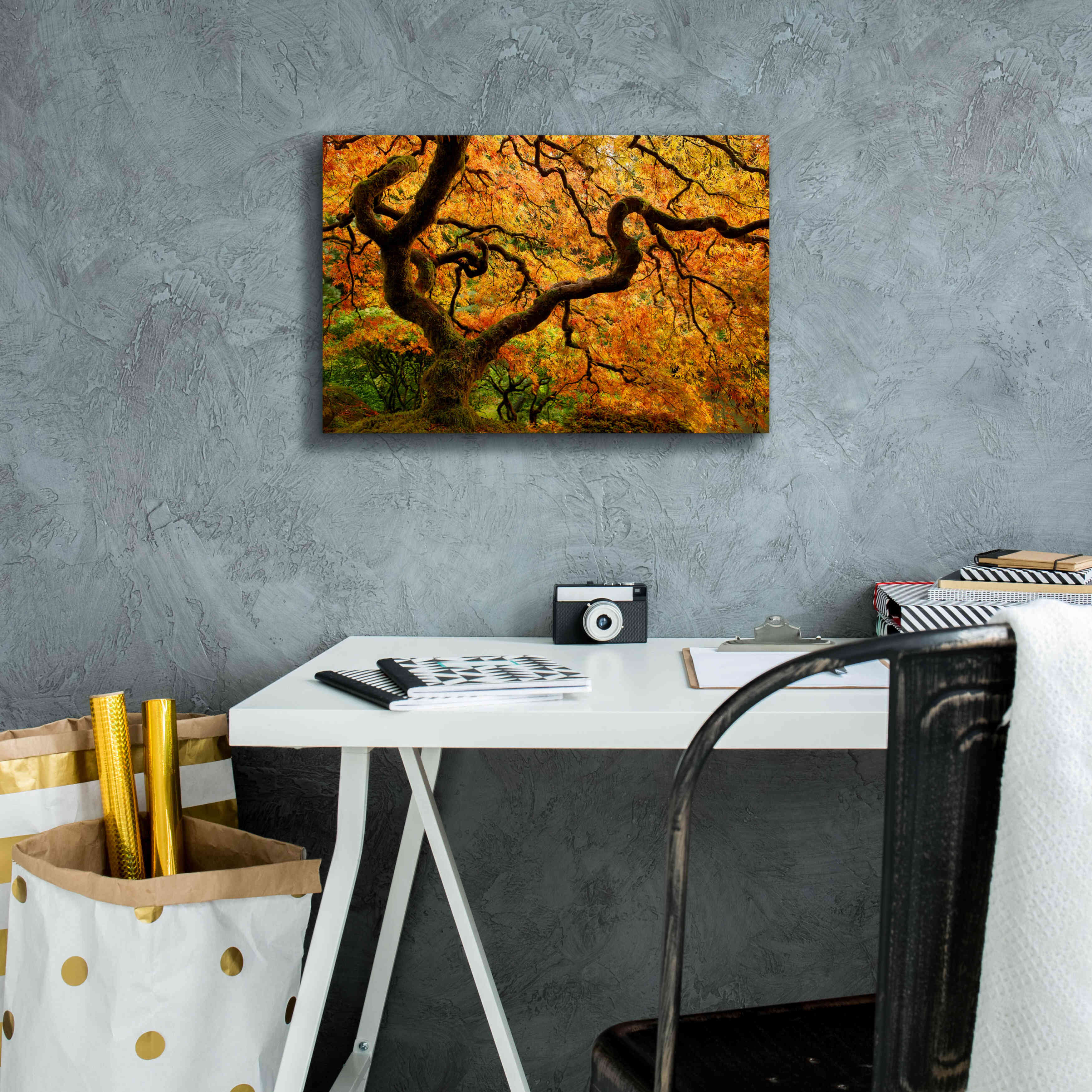 'Portland Japanese Garden' by Mike Jones, Giclee Canvas Wall Art,18 x 12