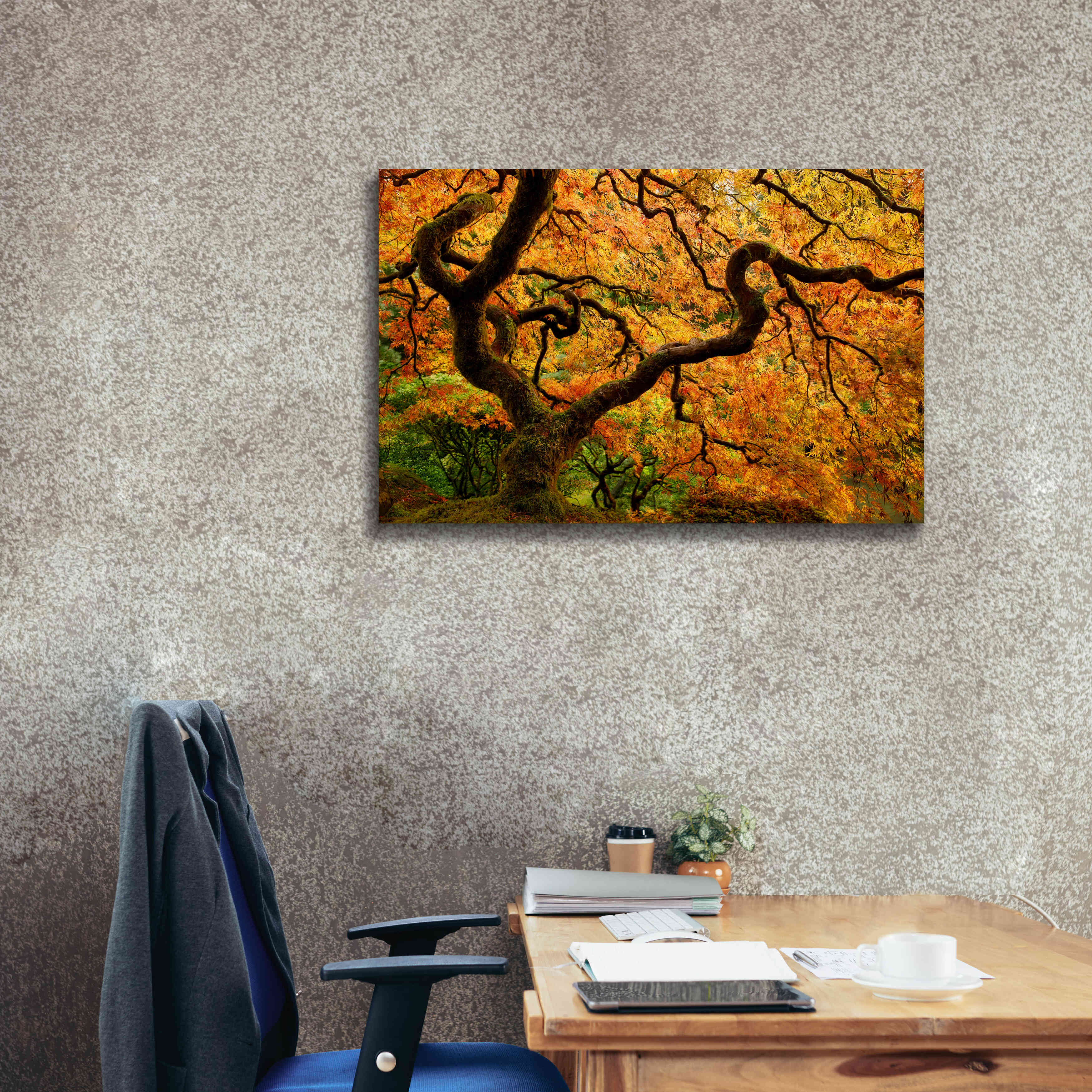 'Portland Japanese Garden' by Mike Jones, Giclee Canvas Wall Art,40 x 26