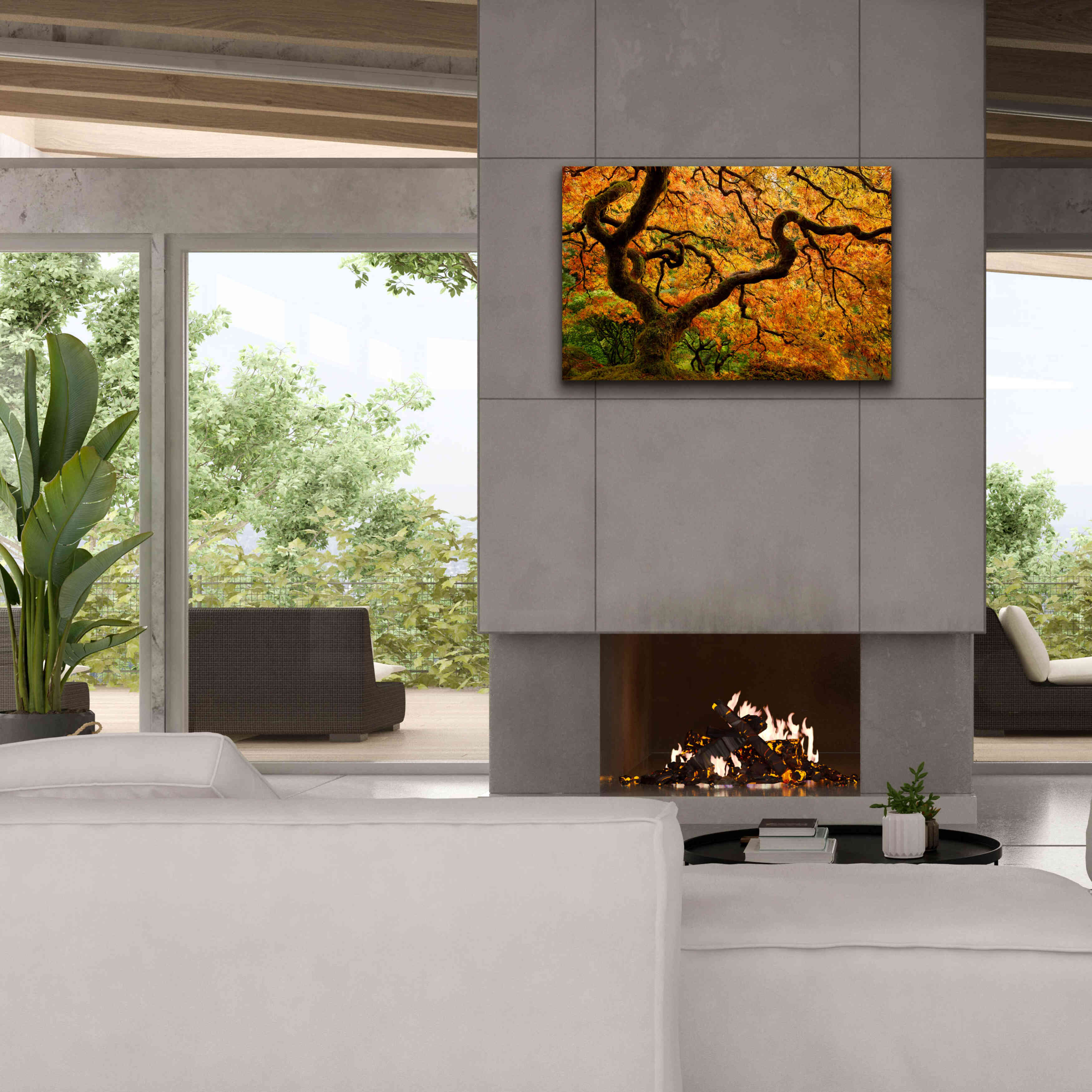 'Portland Japanese Garden' by Mike Jones, Giclee Canvas Wall Art,40 x 26