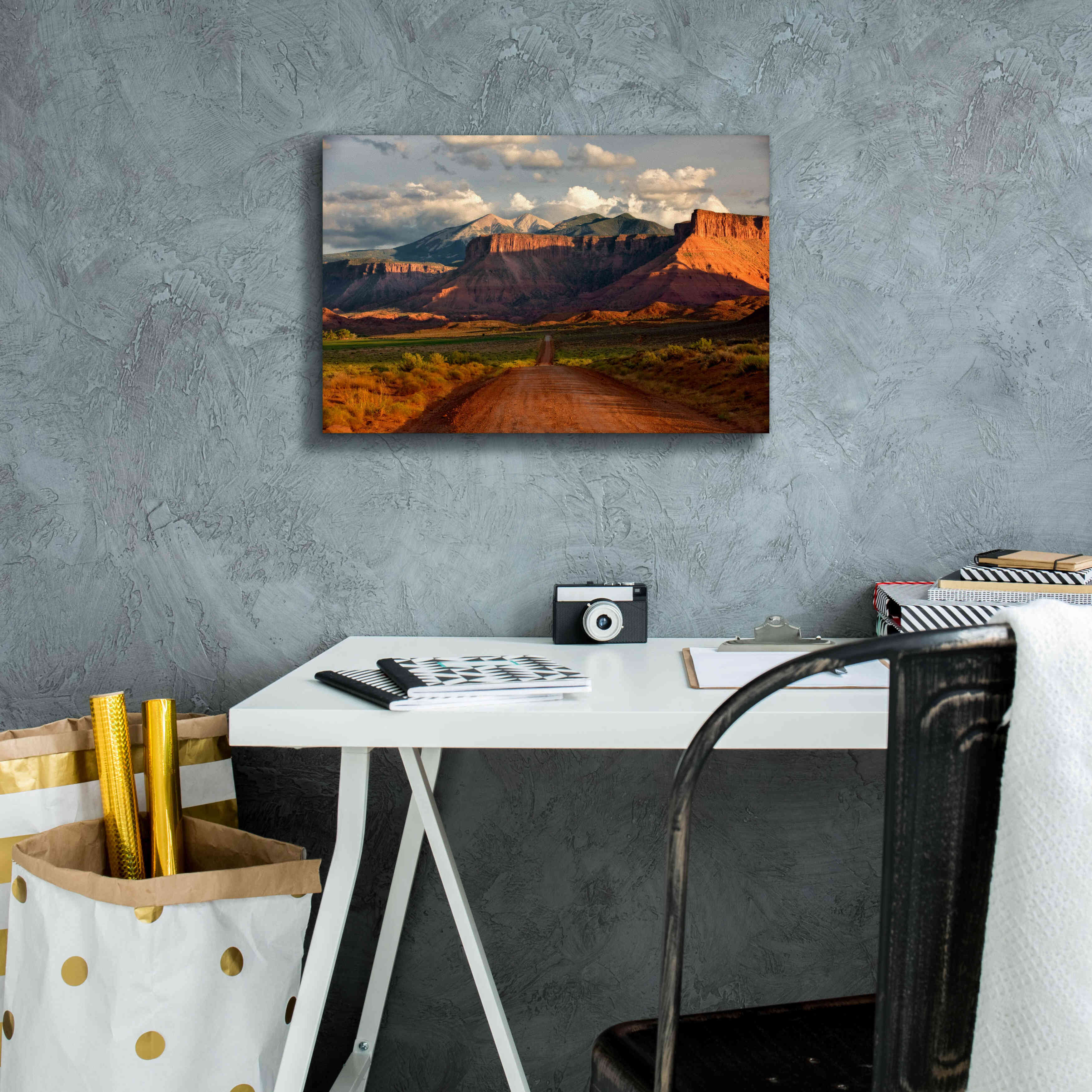'Rt 128 Vastle Valley' by Mike Jones, Giclee Canvas Wall Art,18 x 12