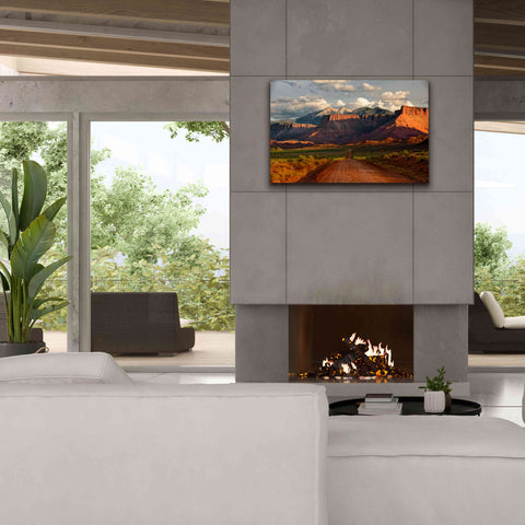 Image of 'Rt 128 Vastle Valley' by Mike Jones, Giclee Canvas Wall Art,40 x 26