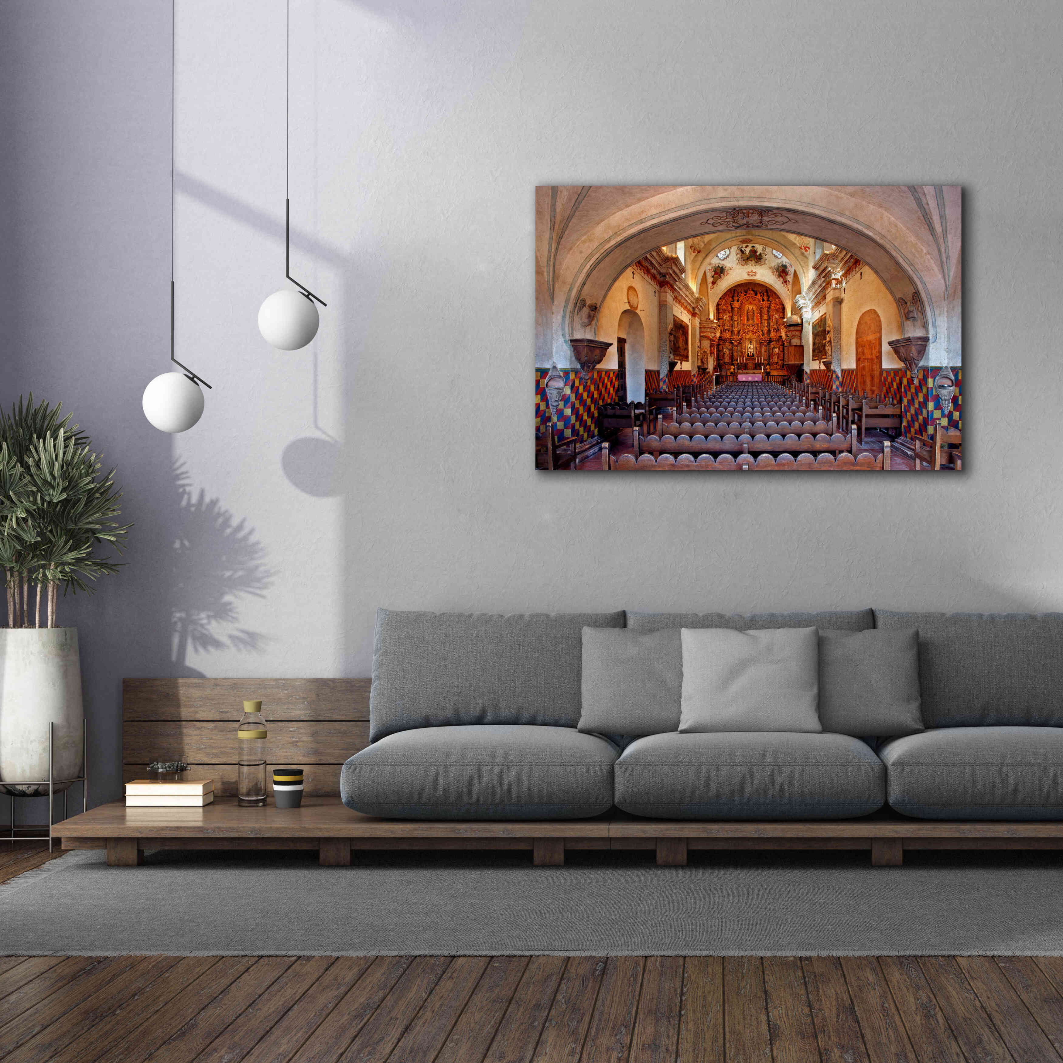'San Xavier from front door' by Mike Jones, Giclee Canvas Wall Art,60 x 40