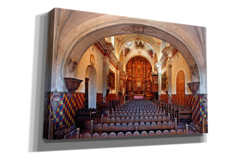 Image of 'San Xavier from front door' by Mike Jones, Giclee Canvas Wall Art