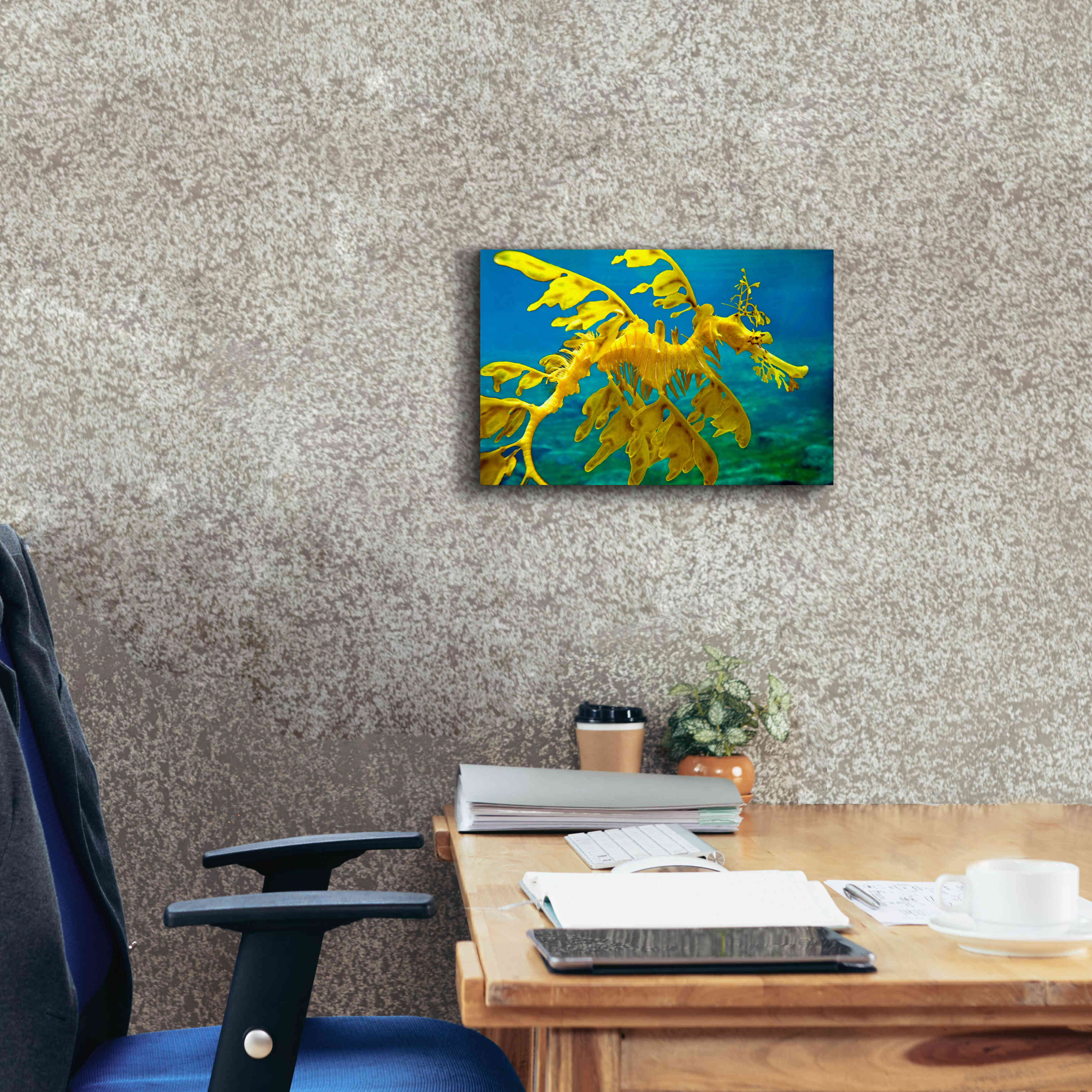 'Sea Dragon' by Mike Jones, Giclee Canvas Wall Art,18 x 12