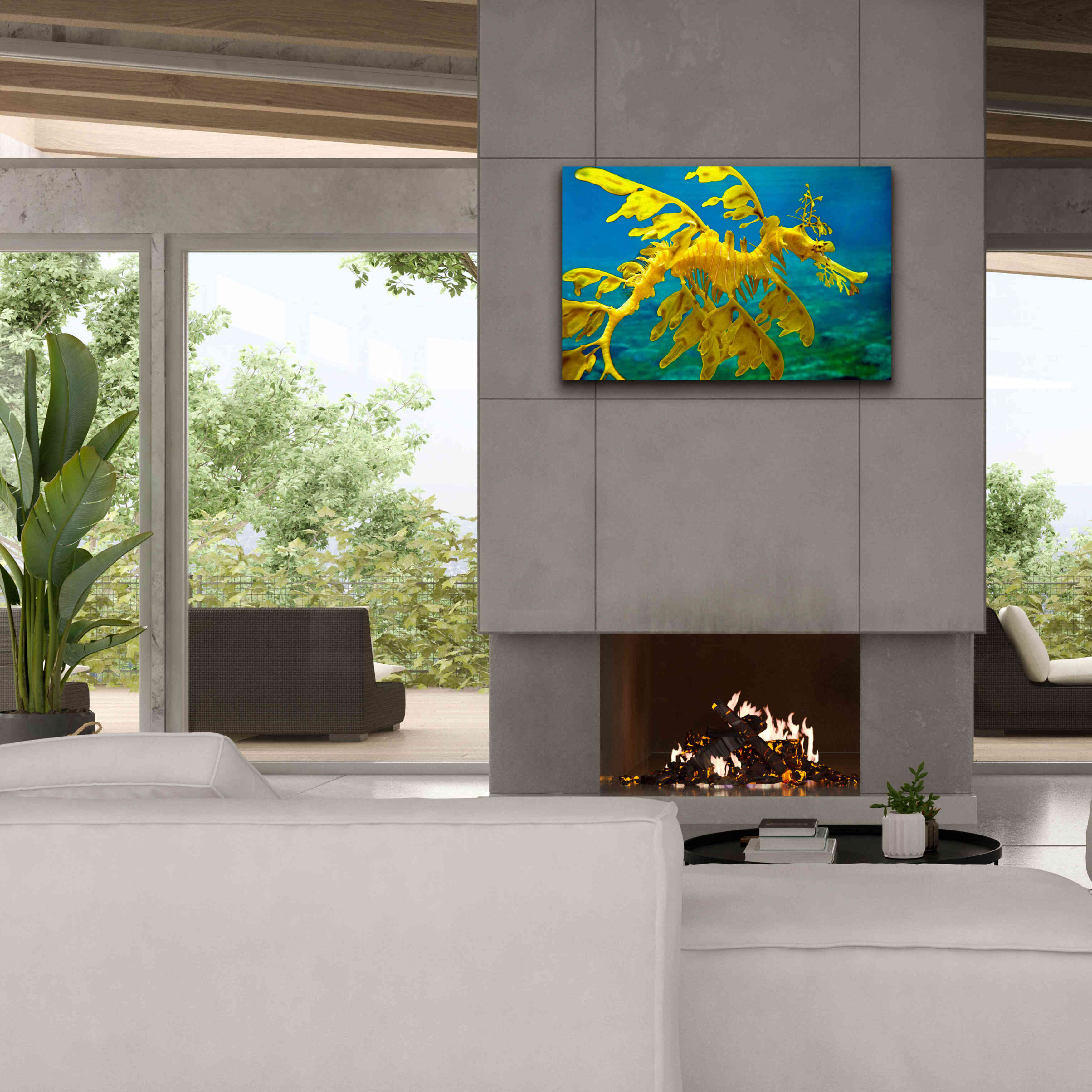 'Sea Dragon' by Mike Jones, Giclee Canvas Wall Art,40 x 26