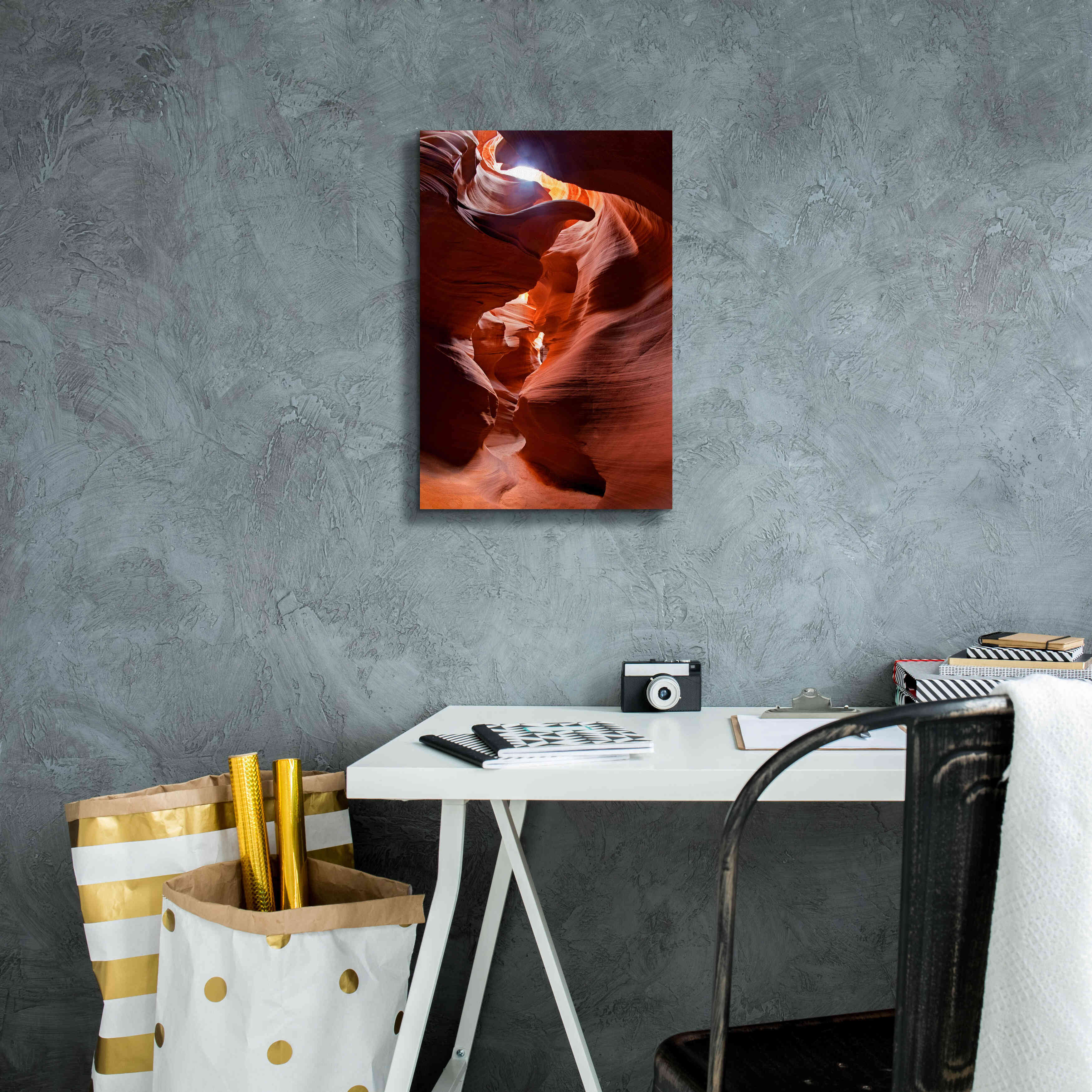 'Secret Canyon Fisheye' by Mike Jones, Giclee Canvas Wall Art,12 x 18