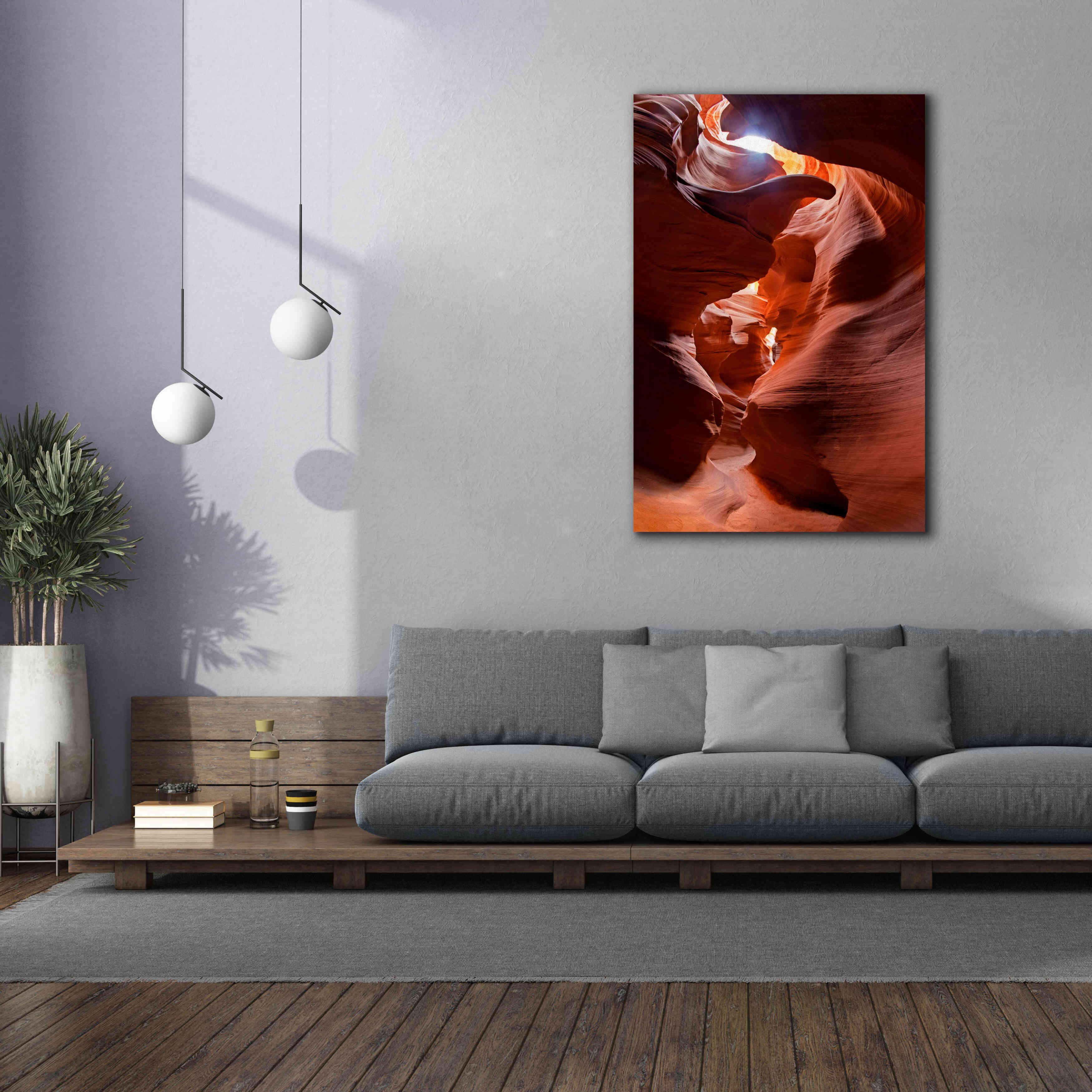 'Secret Canyon Fisheye' by Mike Jones, Giclee Canvas Wall Art,40 x 60