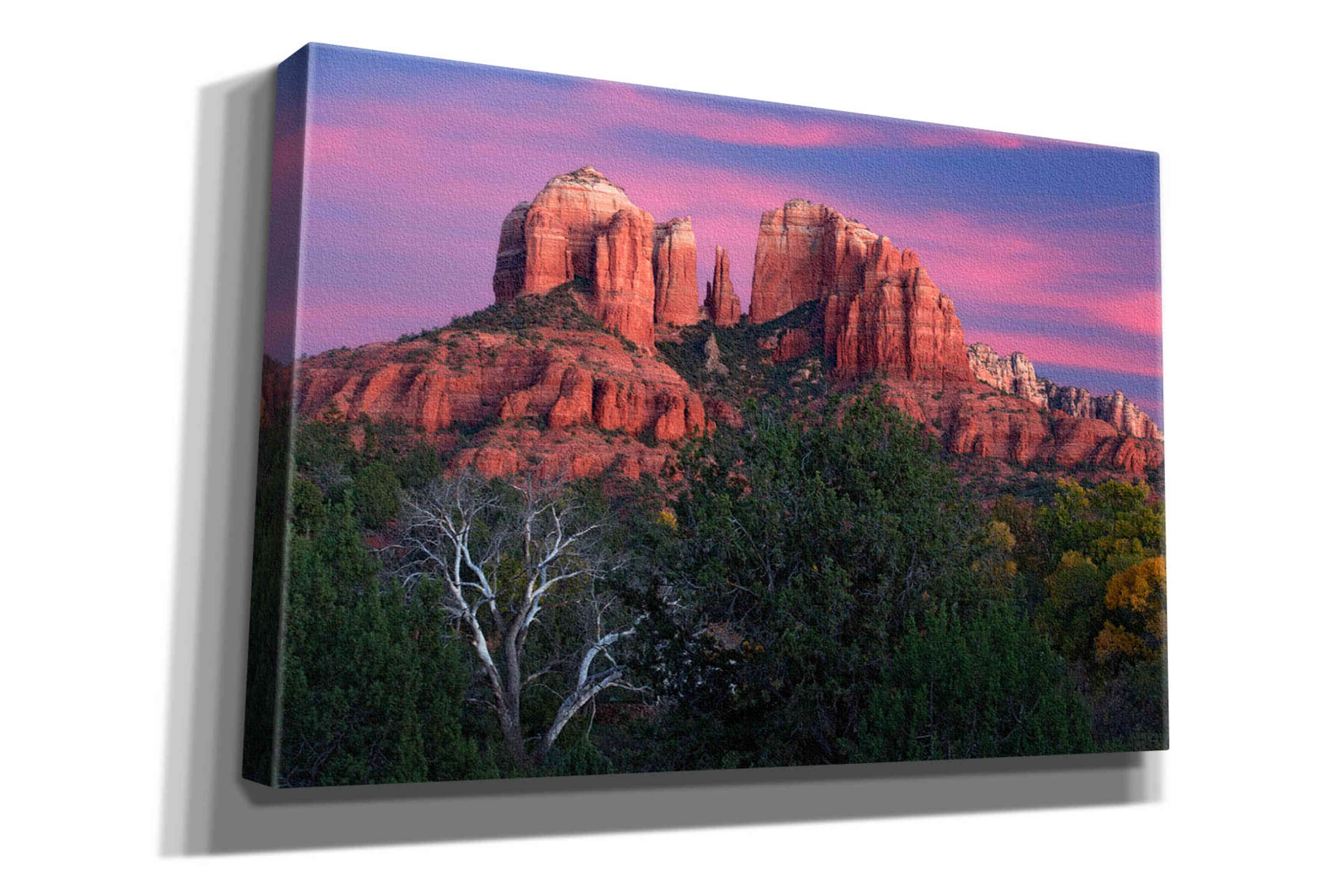 'Sedona Cathedral Rock Dusk' by Mike Jones, Giclee Canvas Wall Art