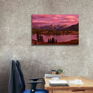 'Silverton Lake Dusk' by Mike Jones, Giclee Canvas Wall Art,40 x 26