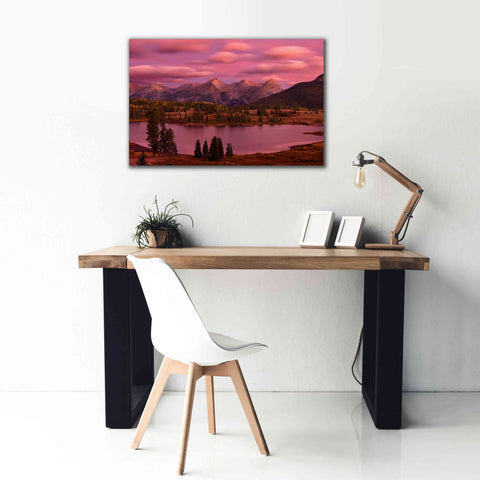 Image of 'Silverton Lake Dusk' by Mike Jones, Giclee Canvas Wall Art,40 x 26