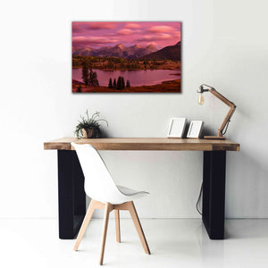 'Silverton Lake Dusk' by Mike Jones, Giclee Canvas Wall Art,40 x 26
