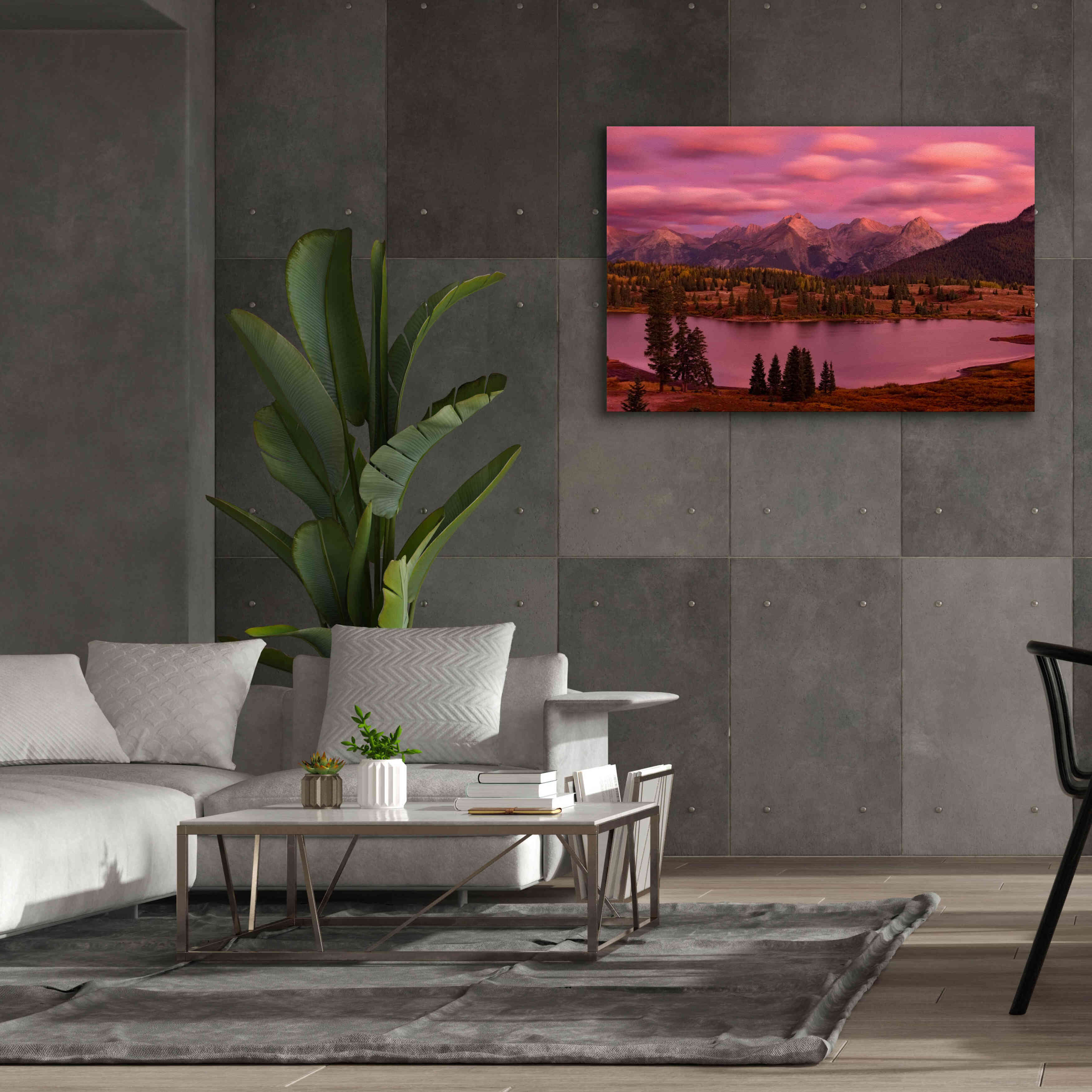 'Silverton Lake Dusk' by Mike Jones, Giclee Canvas Wall Art,60 x 40