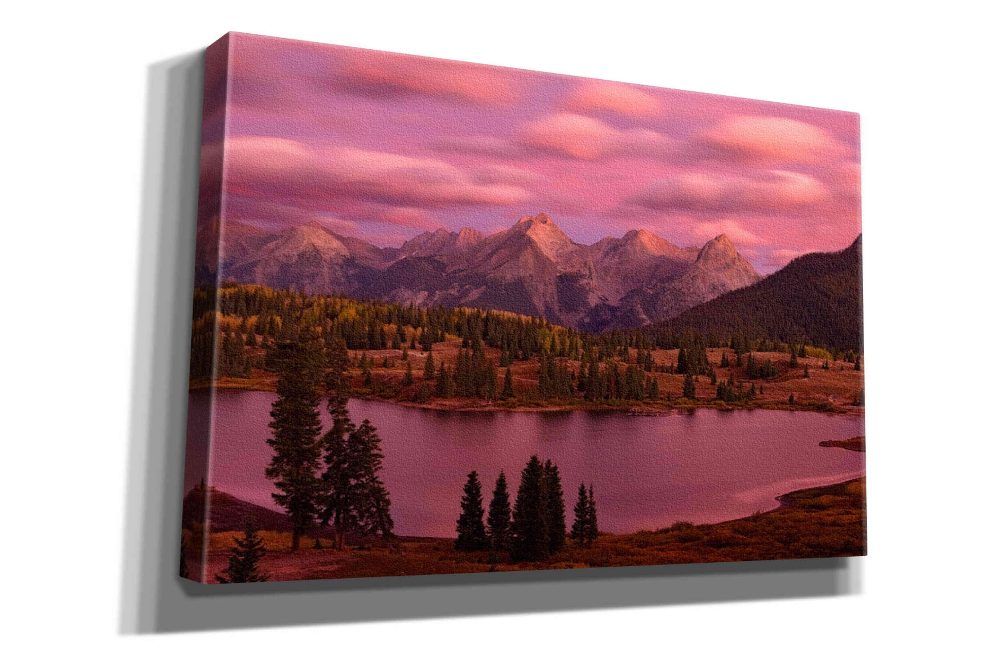 'Silverton Lake Dusk' by Mike Jones, Giclee Canvas Wall Art