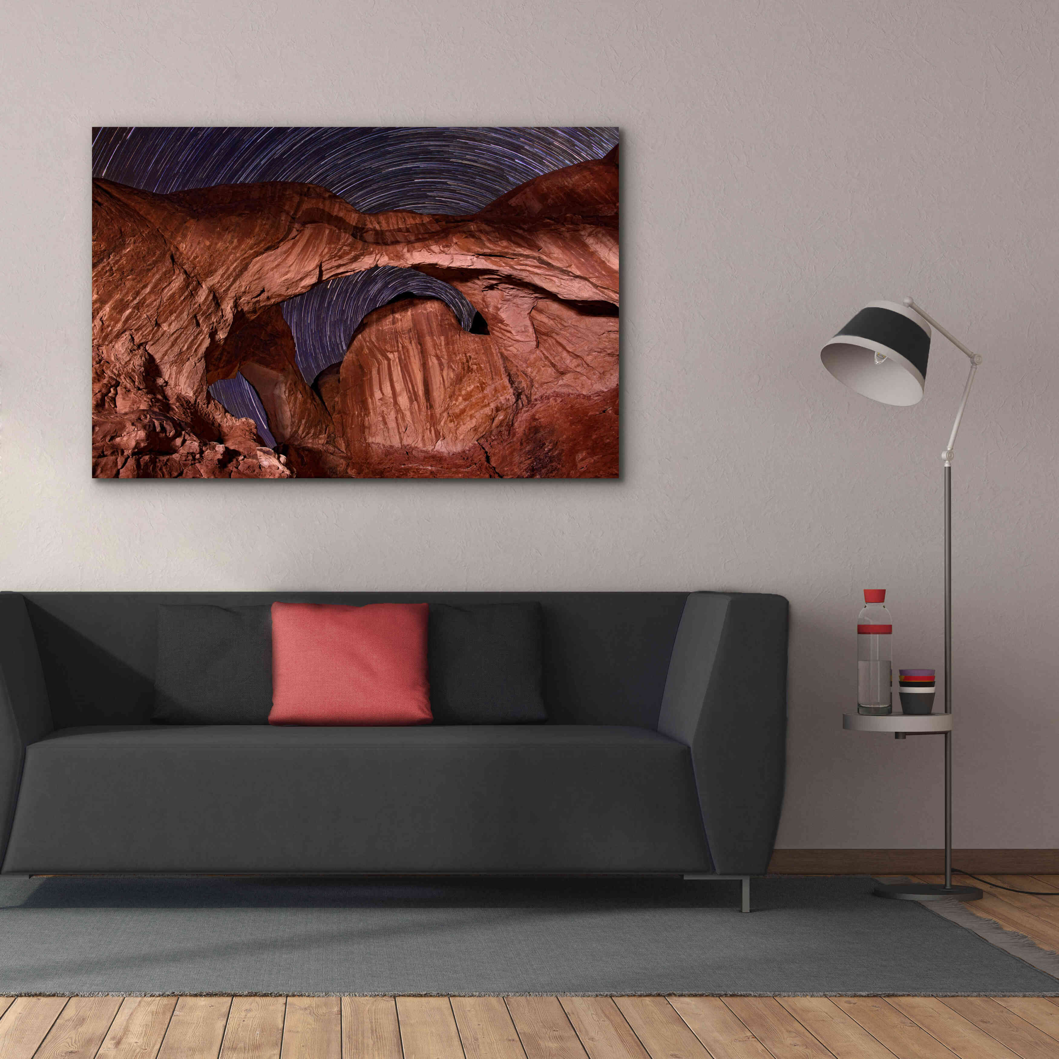 'Star Trails Diminishing' by Mike Jones, Giclee Canvas Wall Art,60 x 40