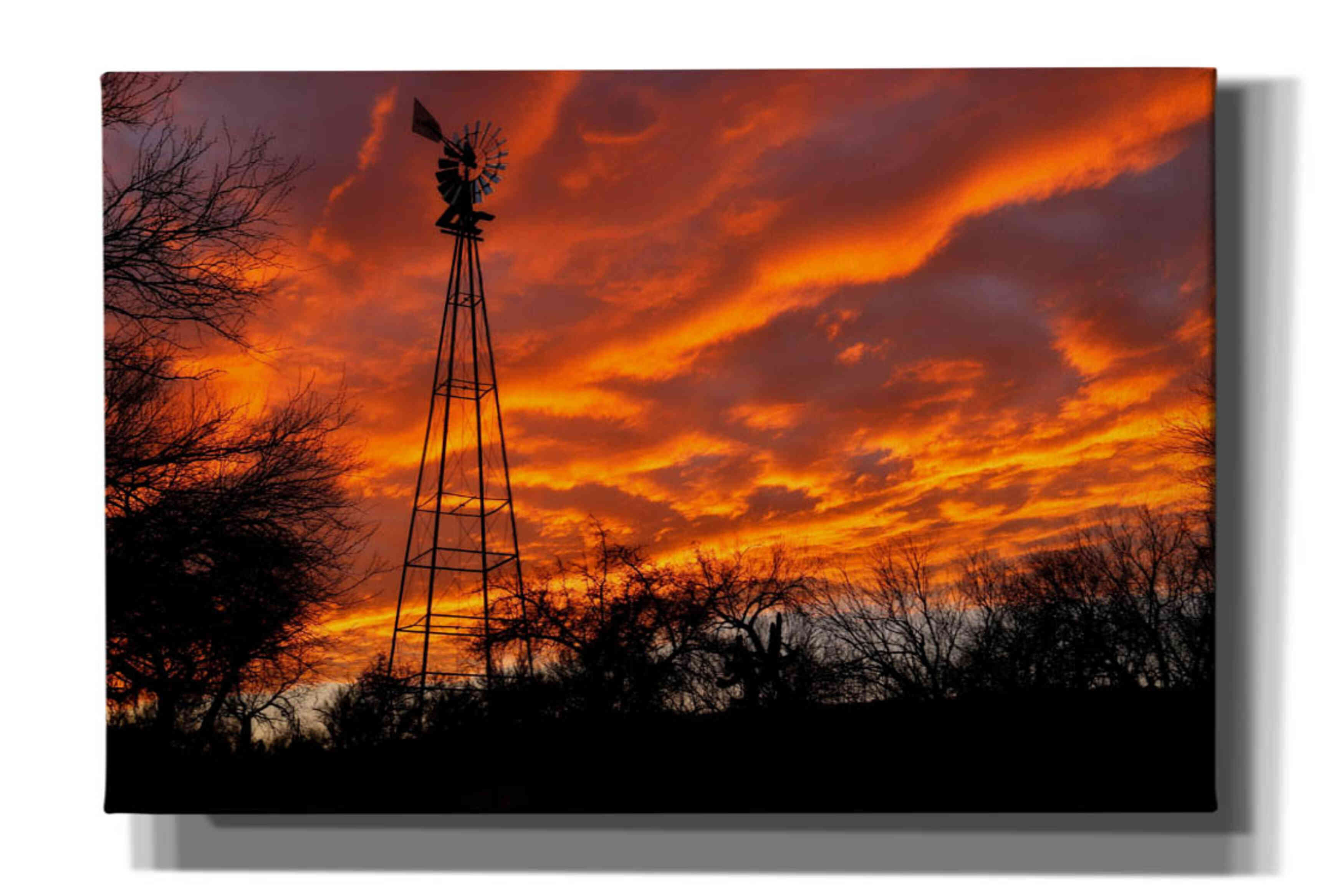 'Superior Windmill Sunset' by Mike Jones, Giclee Canvas Wall Art