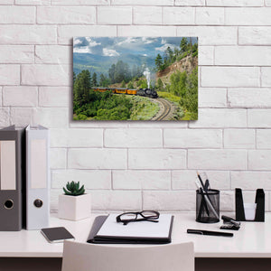 'The Train, From Bridge' by Mike Jones, Giclee Canvas Wall Art,18 x 12