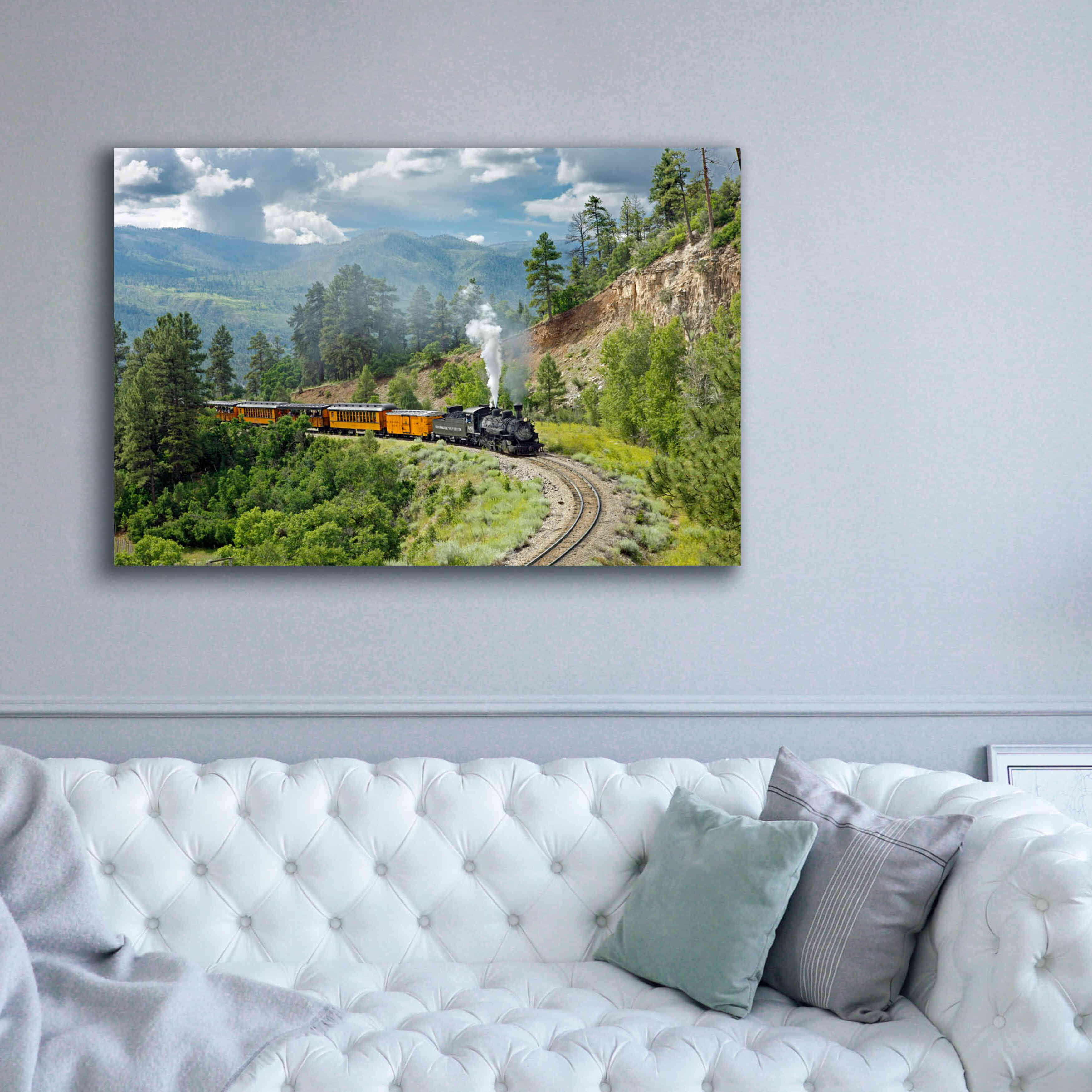 'The Train, From Bridge' by Mike Jones, Giclee Canvas Wall Art,60 x 40