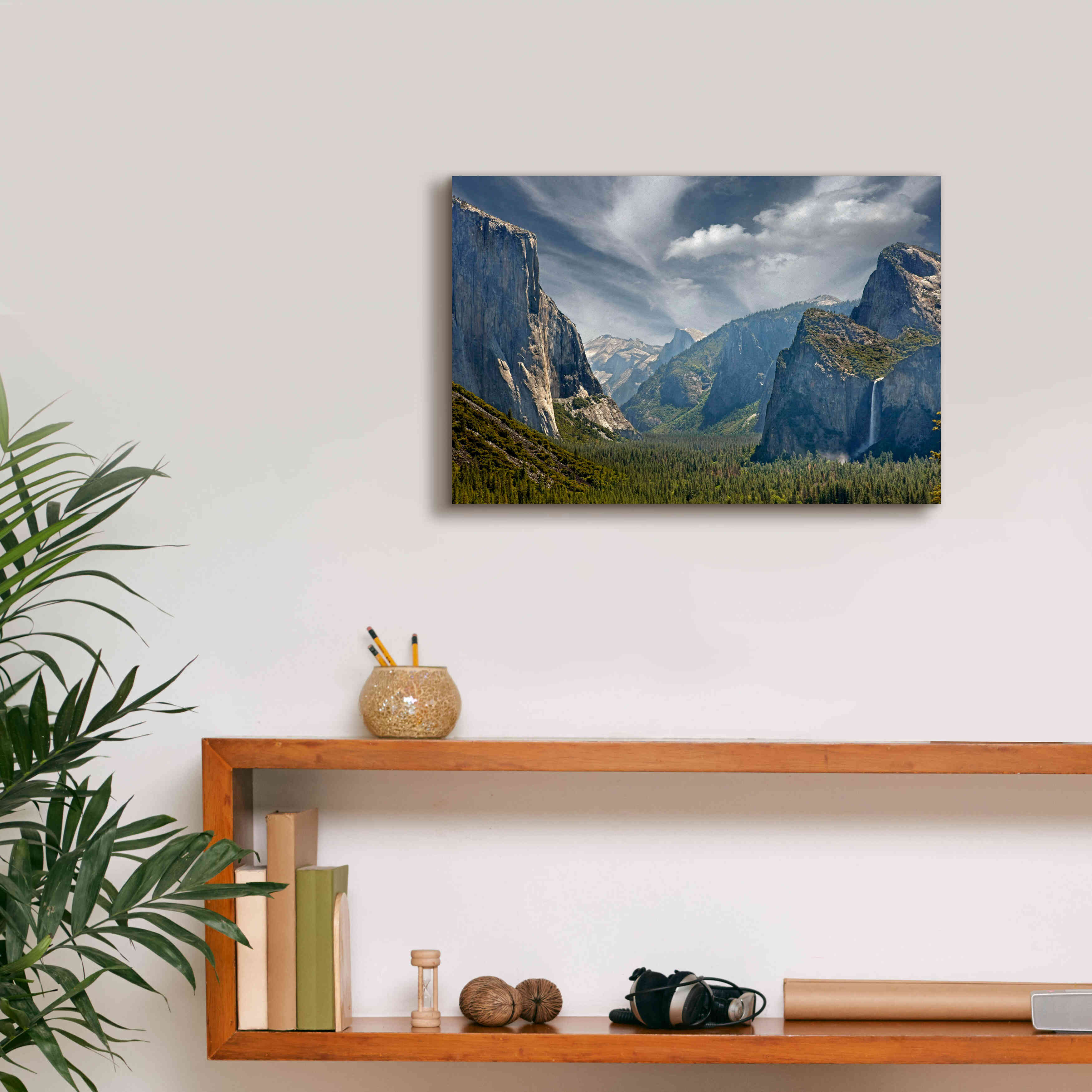 'Tunnel View' by Mike Jones, Giclee Canvas Wall Art,18 x 12