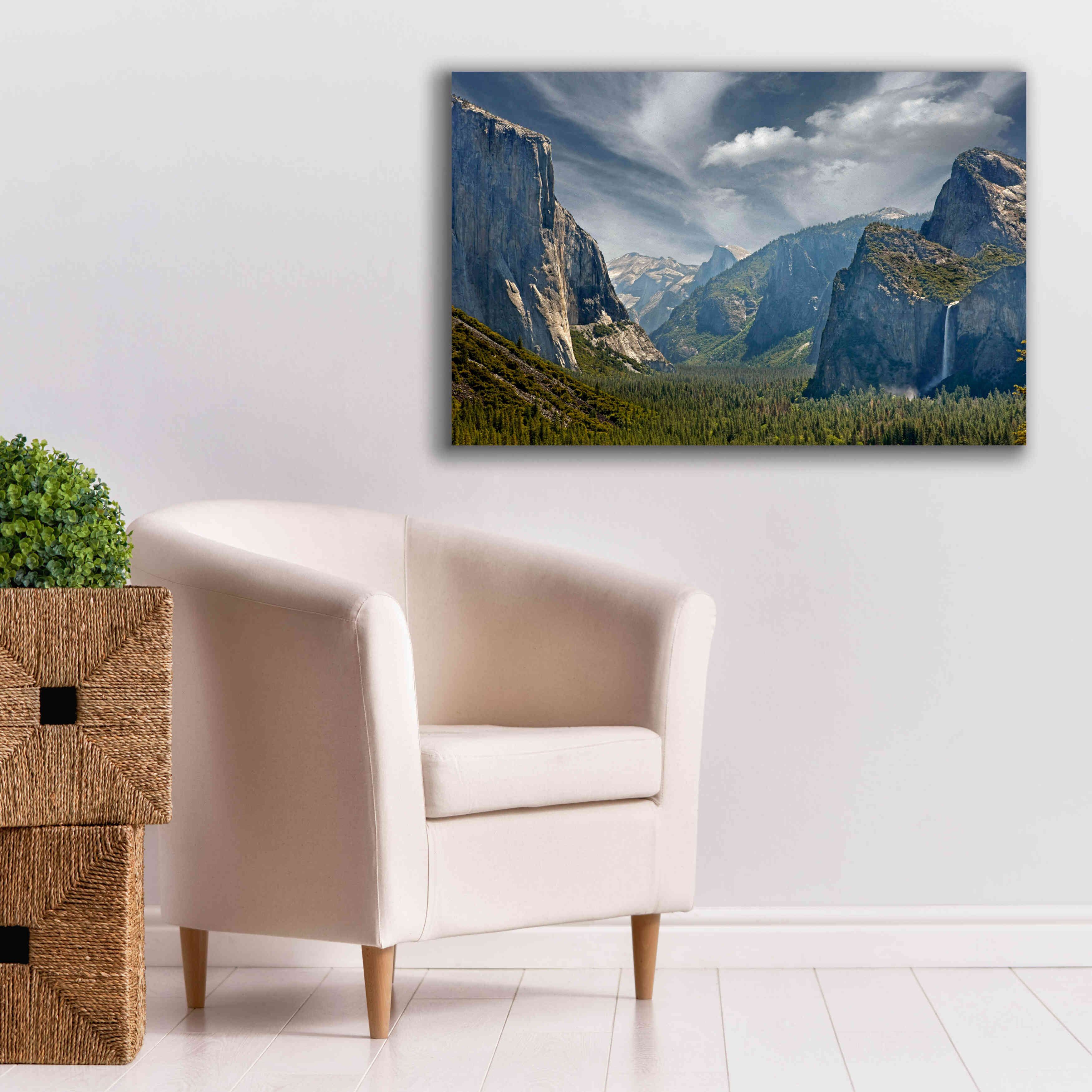 'Tunnel View' by Mike Jones, Giclee Canvas Wall Art,40 x 26