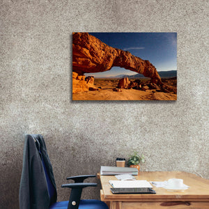 'Utah Sunset Arch' by Mike Jones, Giclee Canvas Wall Art,40 x 26