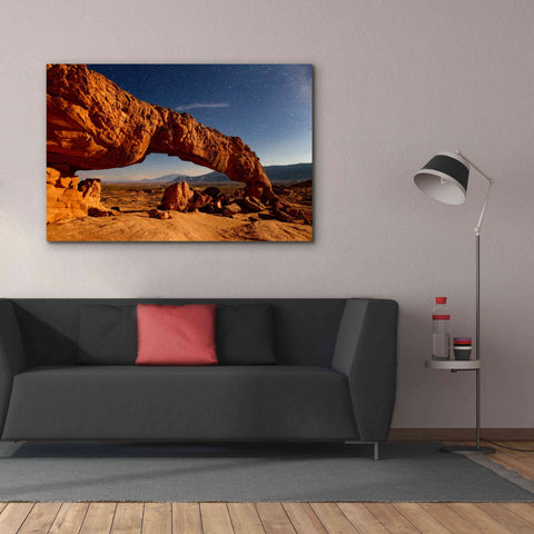 Image of 'Utah Sunset Arch' by Mike Jones, Giclee Canvas Wall Art,60 x 40