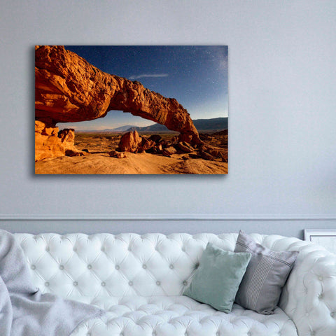 Image of 'Utah Sunset Arch' by Mike Jones, Giclee Canvas Wall Art,60 x 40