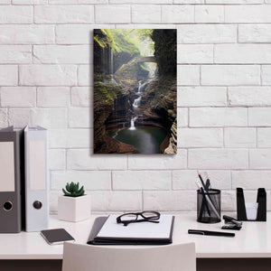 'Watkins Glen Rainbow Bridge' by Mike Jones, Giclee Canvas Wall Art,12 x 18