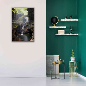 'Watkins Glen Rainbow Bridge' by Mike Jones, Giclee Canvas Wall Art,26 x 40