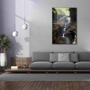 'Watkins Glen Rainbow Bridge' by Mike Jones, Giclee Canvas Wall Art,40 x 60