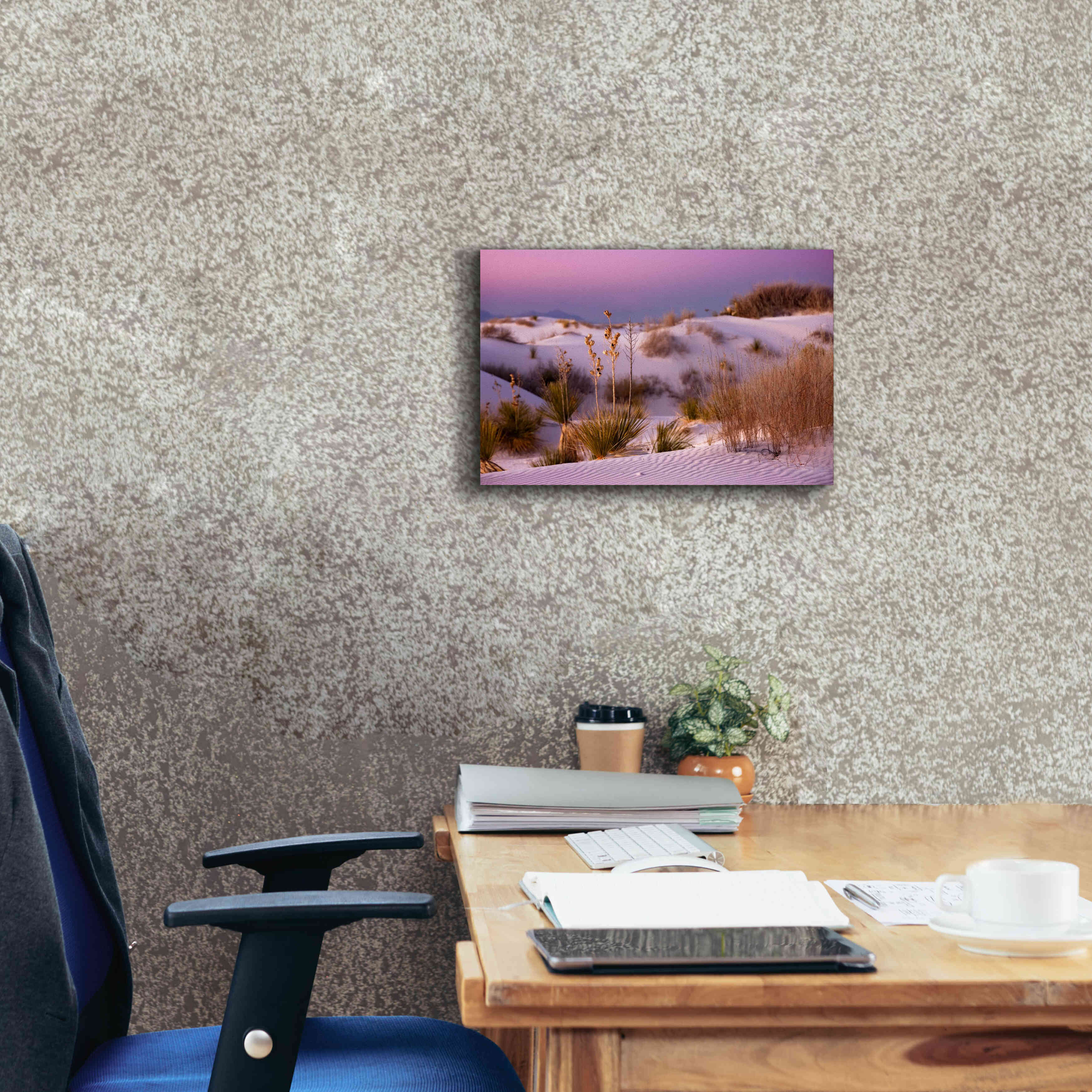'White Sands Dusk' by Mike Jones, Giclee Canvas Wall Art,18 x 12