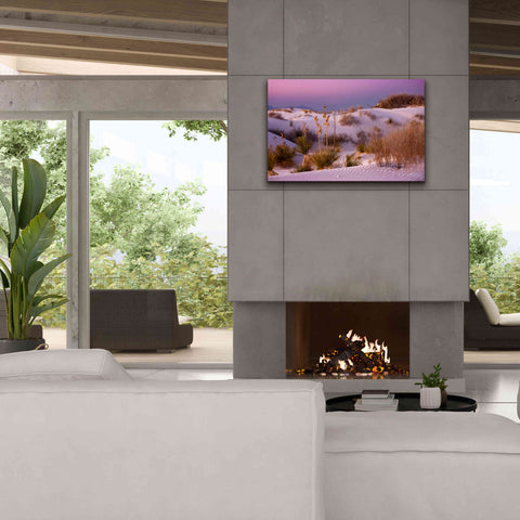 Image of 'White Sands Dusk' by Mike Jones, Giclee Canvas Wall Art,40 x 26