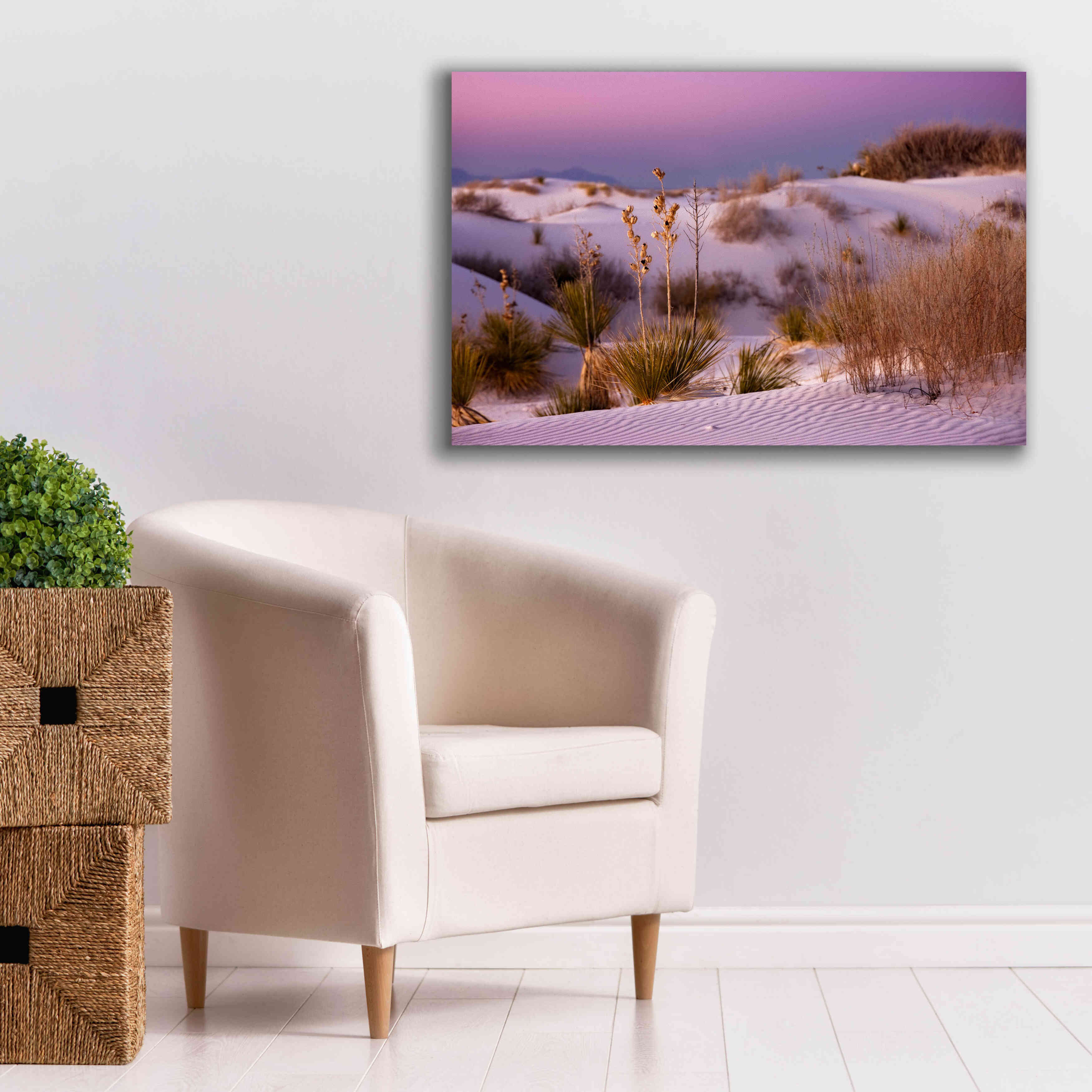 'White Sands Dusk' by Mike Jones, Giclee Canvas Wall Art,40 x 26