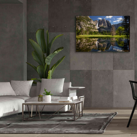 Image of 'Yosemite Falls Reflection' by Mike Jones, Giclee Canvas Wall Art,60 x 40
