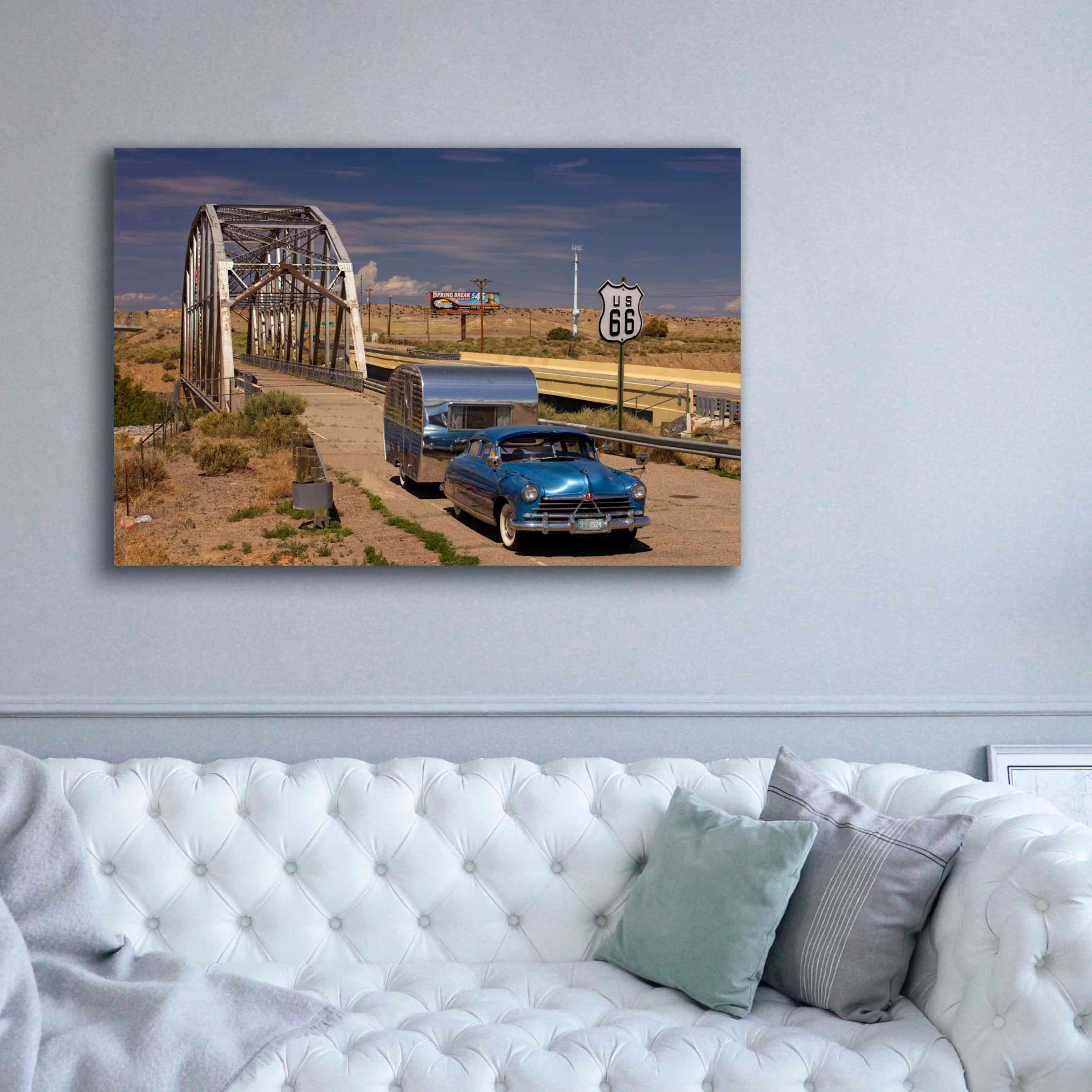 'Albaquerque Rt Rio Puerco Bridge' by Mike Jones, Giclee Canvas Wall Art,60 x 40