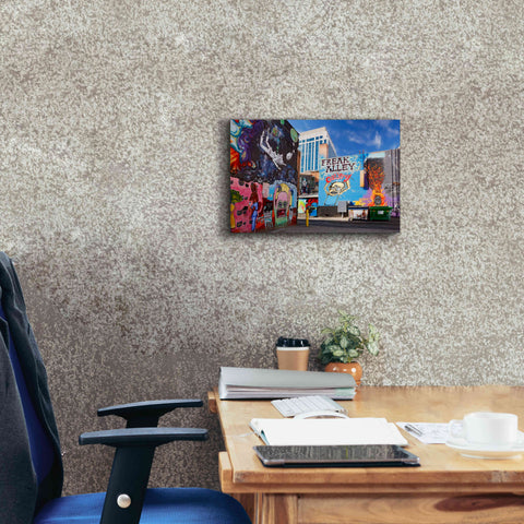 Image of 'Boise Freak Alley' by Mike Jones, Giclee Canvas Wall Art,18 x 12