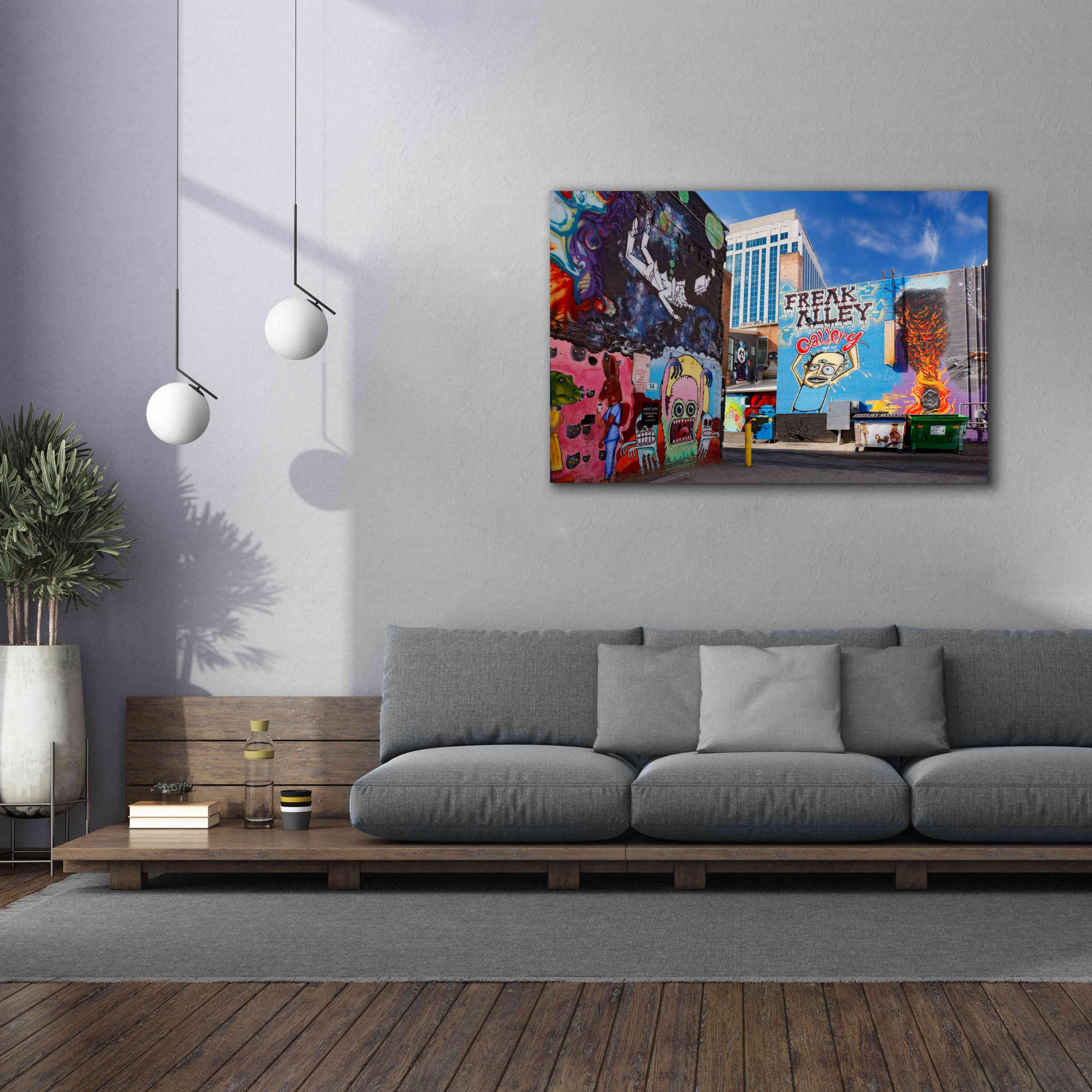'Boise Freak Alley' by Mike Jones, Giclee Canvas Wall Art,60 x 40