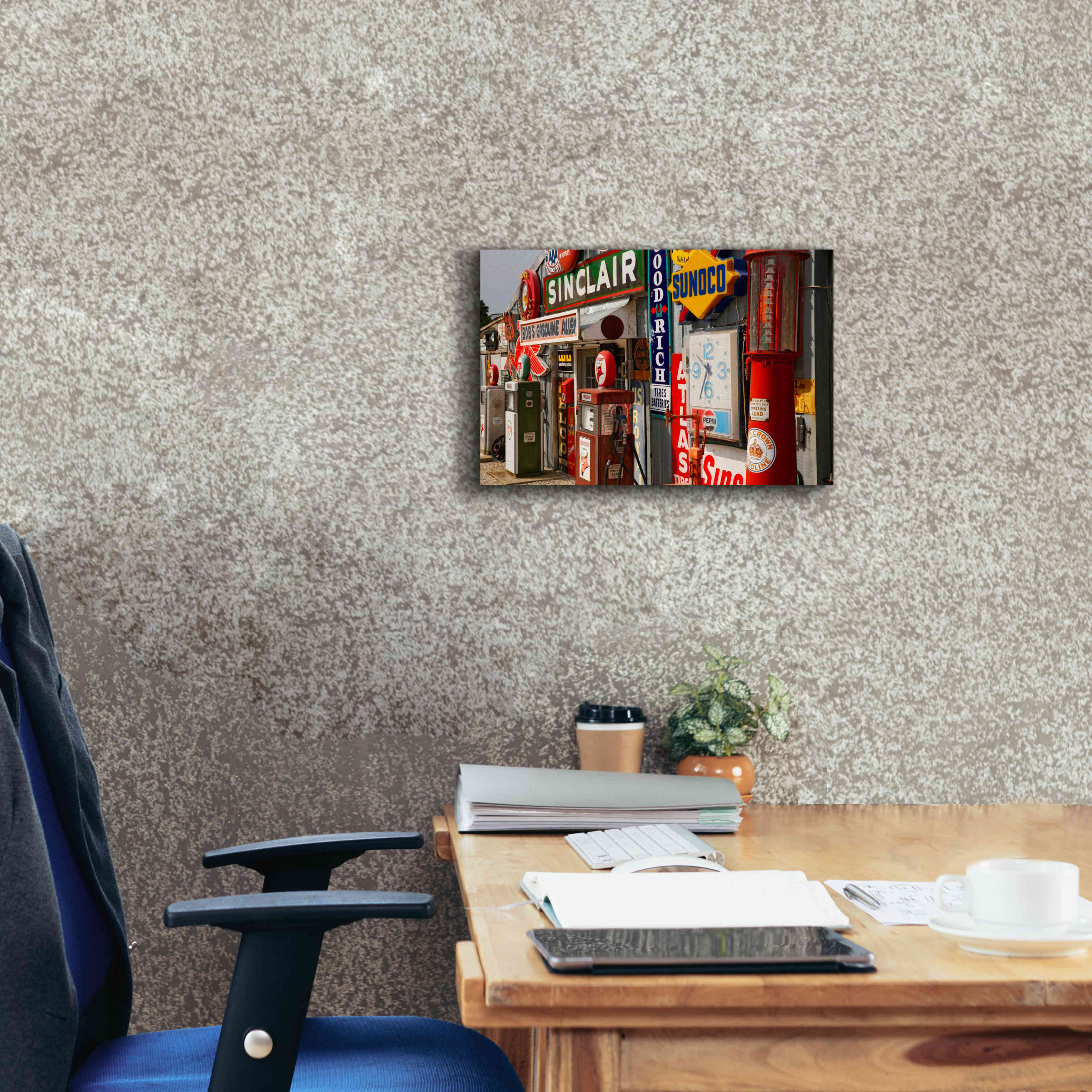 'Route 66 Cuba Missouri' by Mike Jones, Giclee Canvas Wall Art,18 x 12
