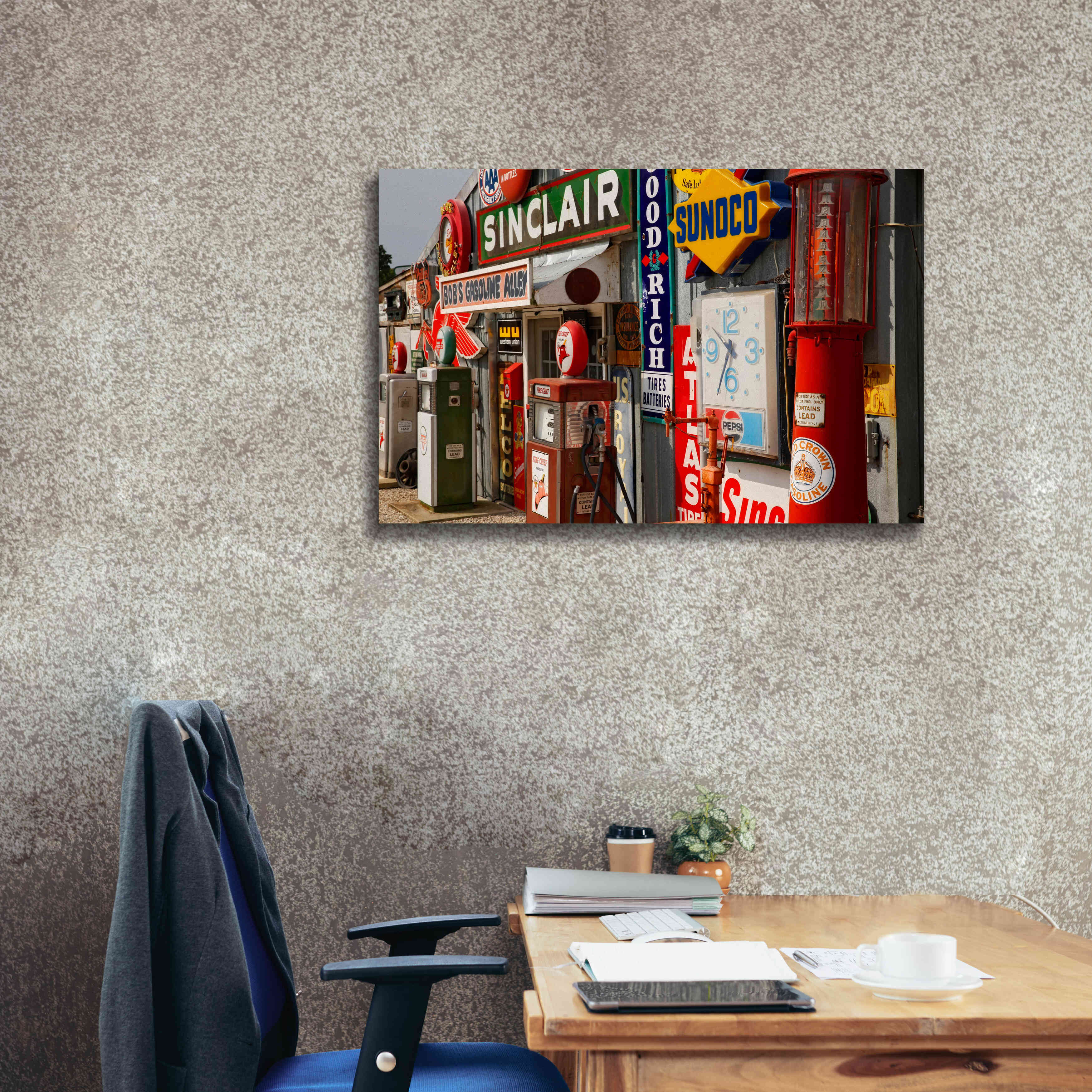 'Route 66 Cuba Missouri' by Mike Jones, Giclee Canvas Wall Art,40 x 26