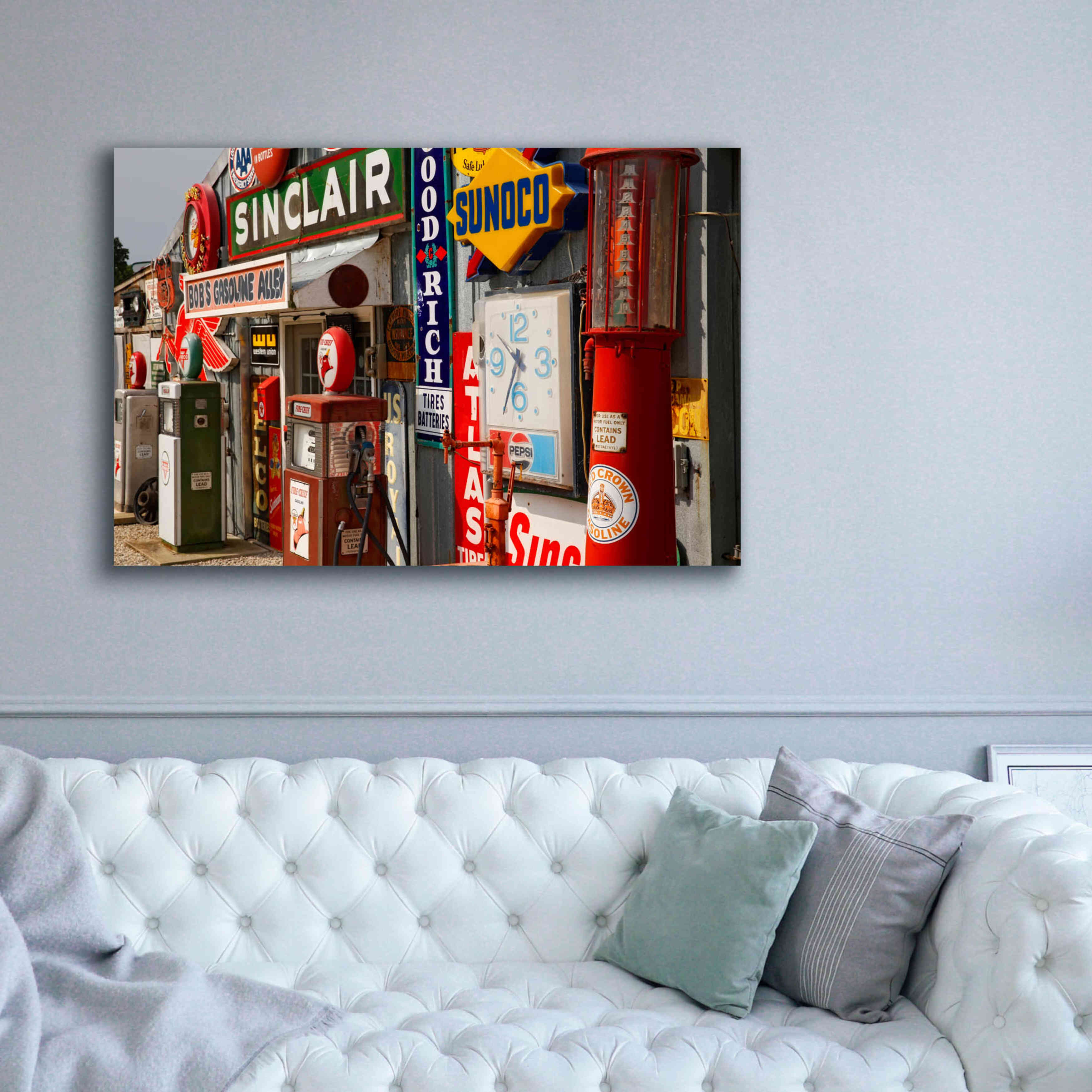 'Route 66 Cuba Missouri' by Mike Jones, Giclee Canvas Wall Art,60 x 40