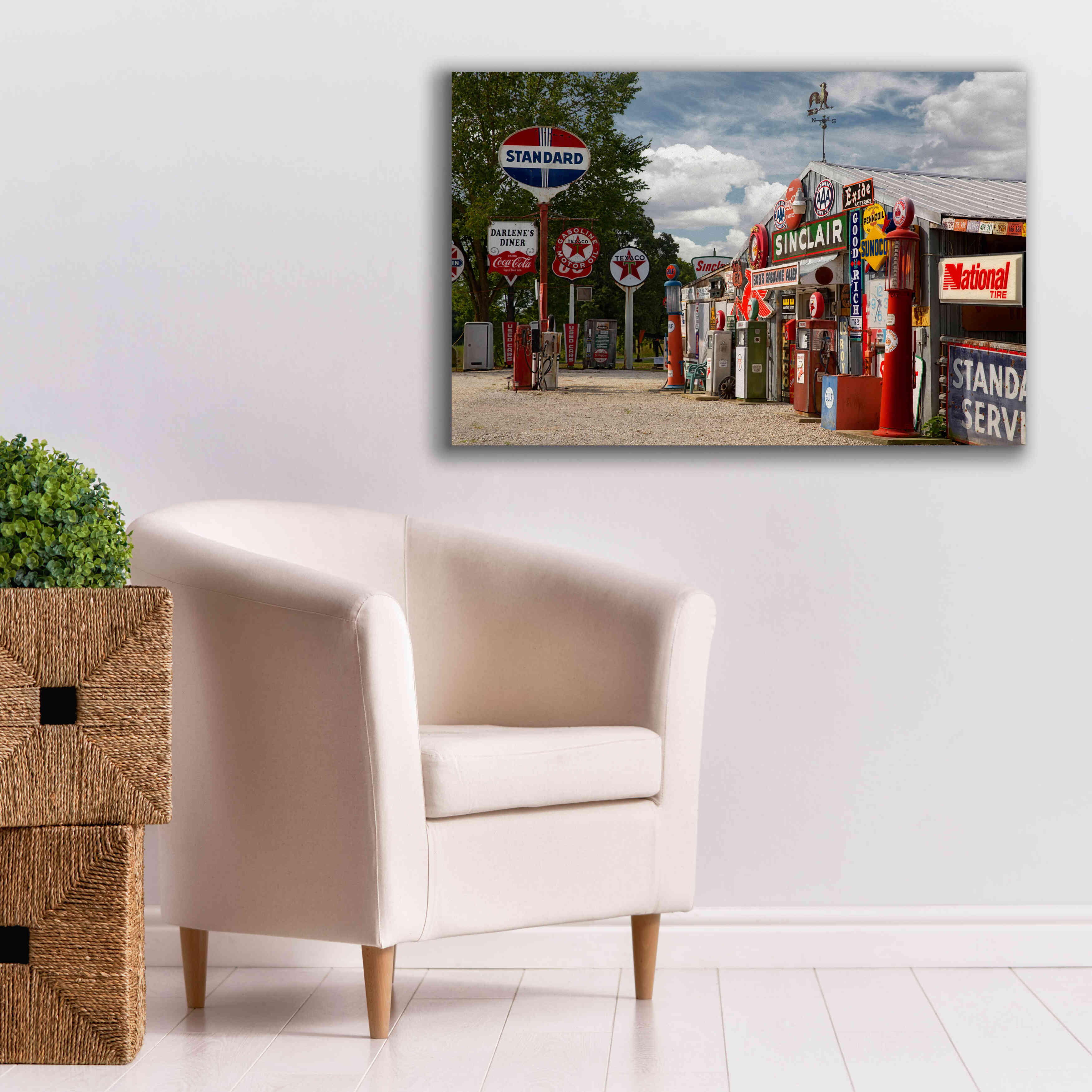'Route 66 Cuba Missouri 2' by Mike Jones, Giclee Canvas Wall Art,40 x 26