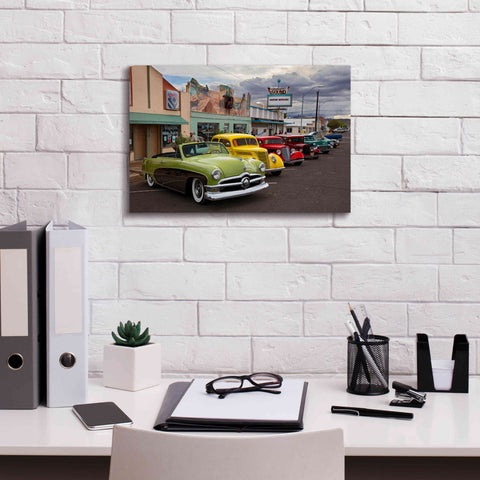 Image of 'Route 66 Fun Run Kingman' by Mike Jones, Giclee Canvas Wall Art,18 x 12