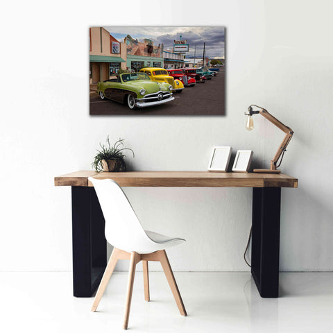 Image of 'Route 66 Fun Run Kingman' by Mike Jones, Giclee Canvas Wall Art,40 x 26