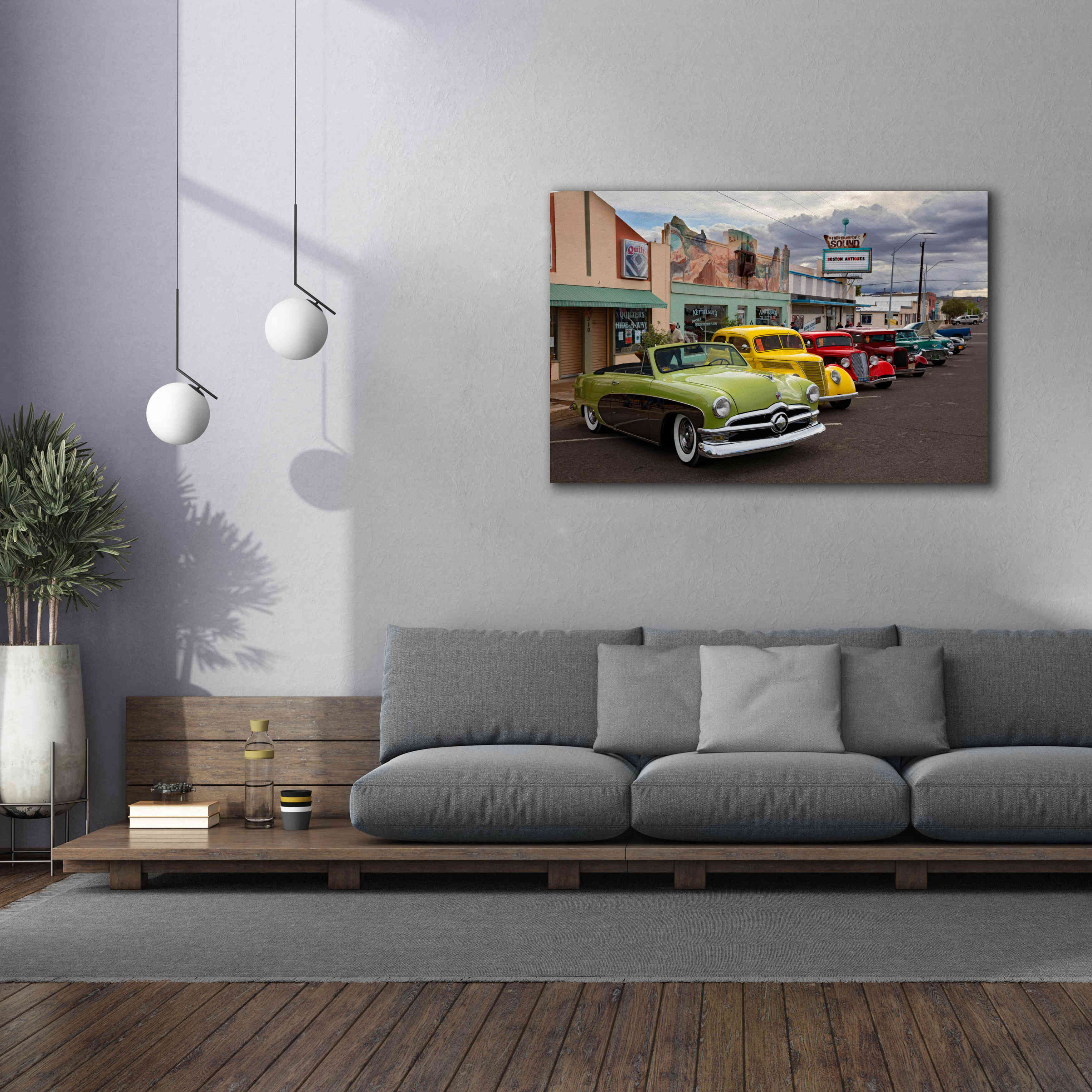 'Route 66 Fun Run Kingman' by Mike Jones, Giclee Canvas Wall Art,60 x 40