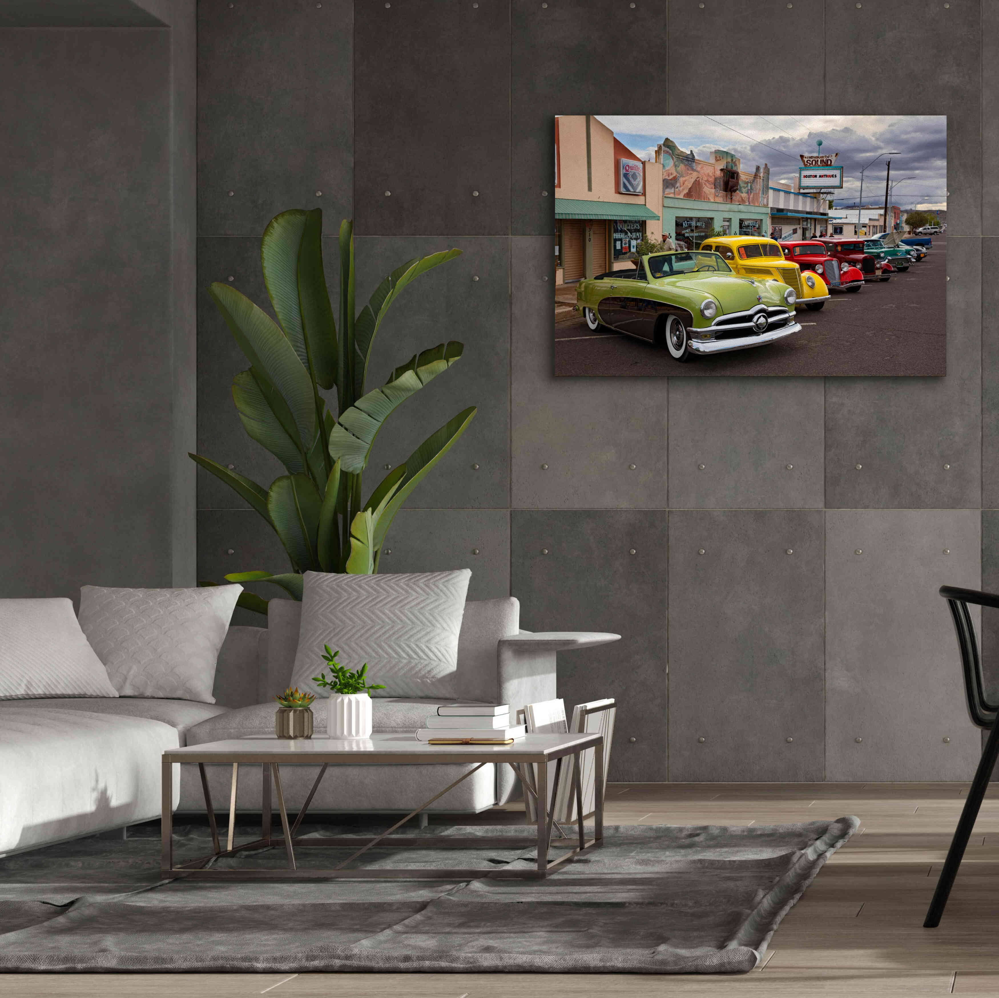 'Route 66 Fun Run Kingman' by Mike Jones, Giclee Canvas Wall Art,60 x 40